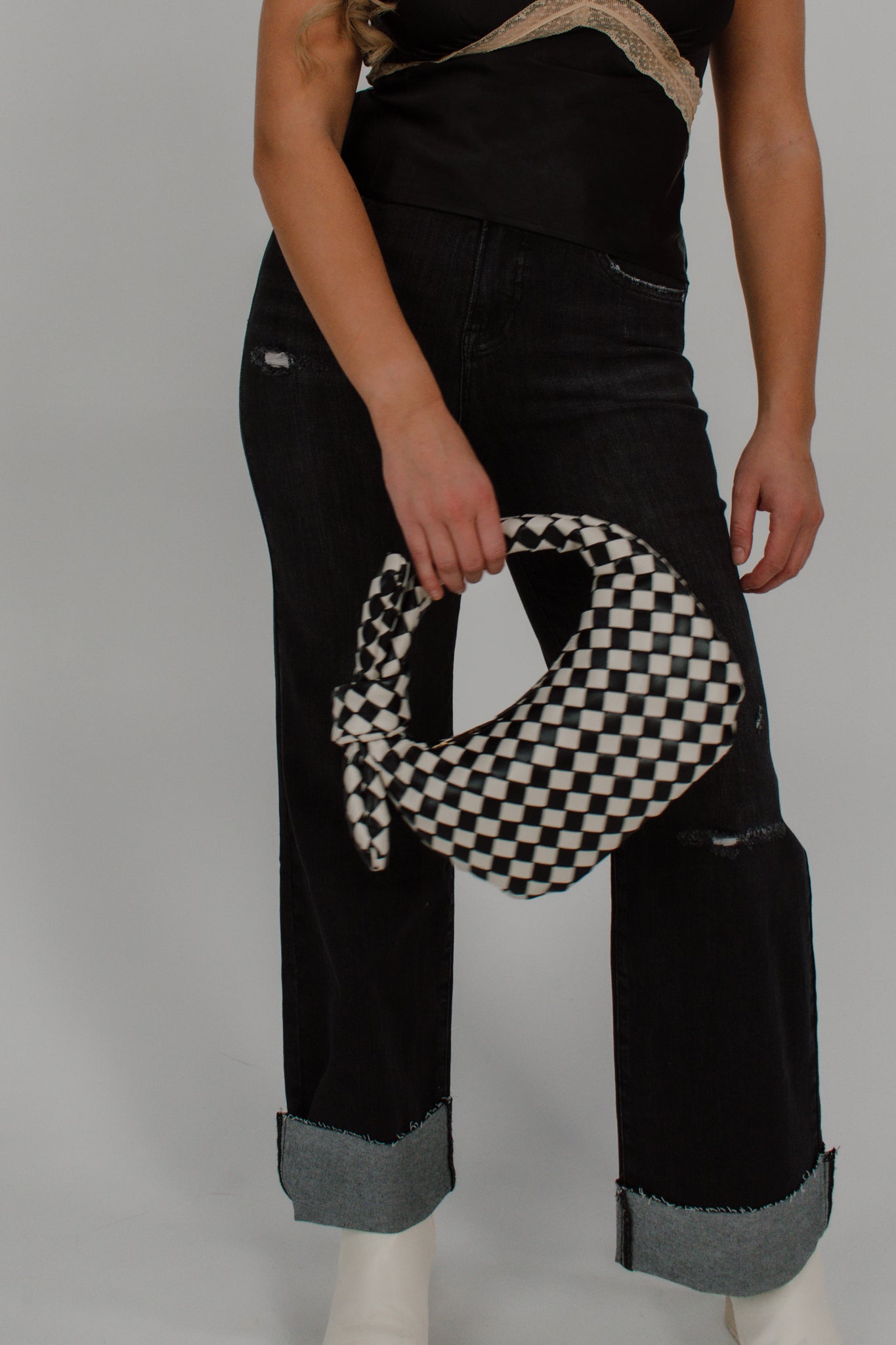 Judith Checkered Purse