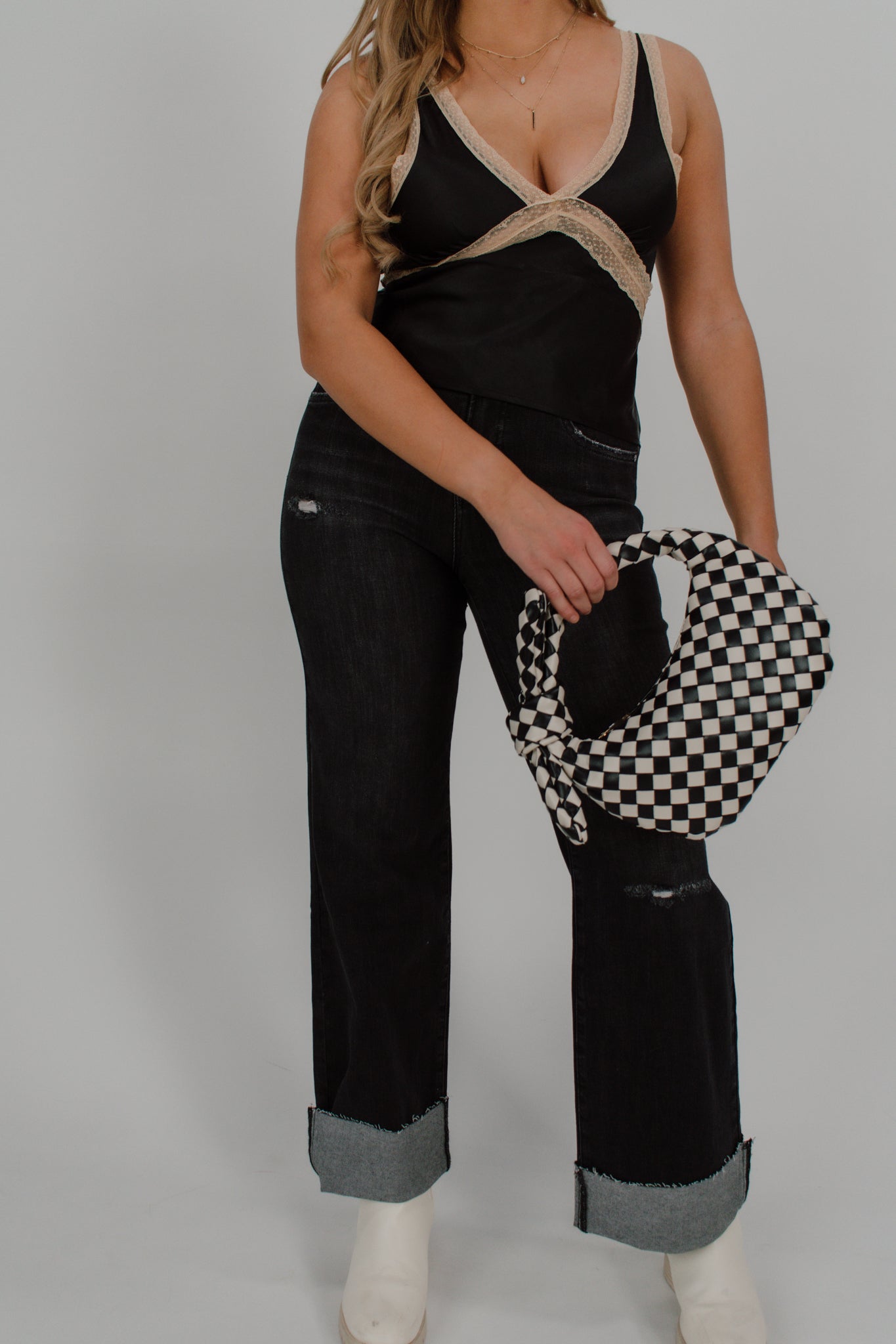 Judith Checkered Purse