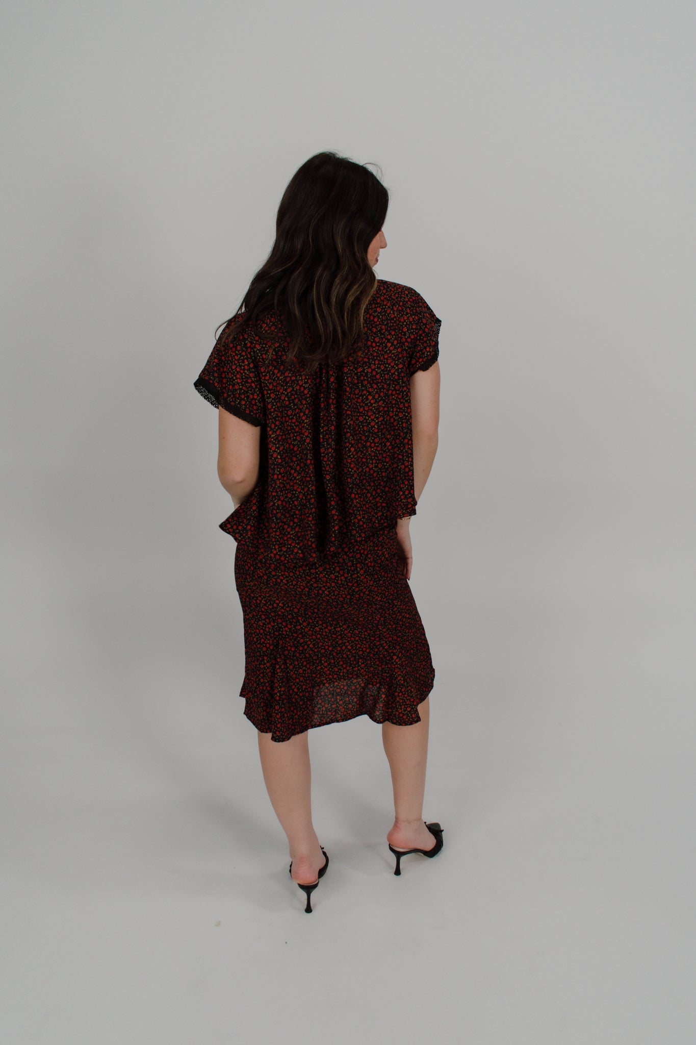 Rose Garden Midi Skirt