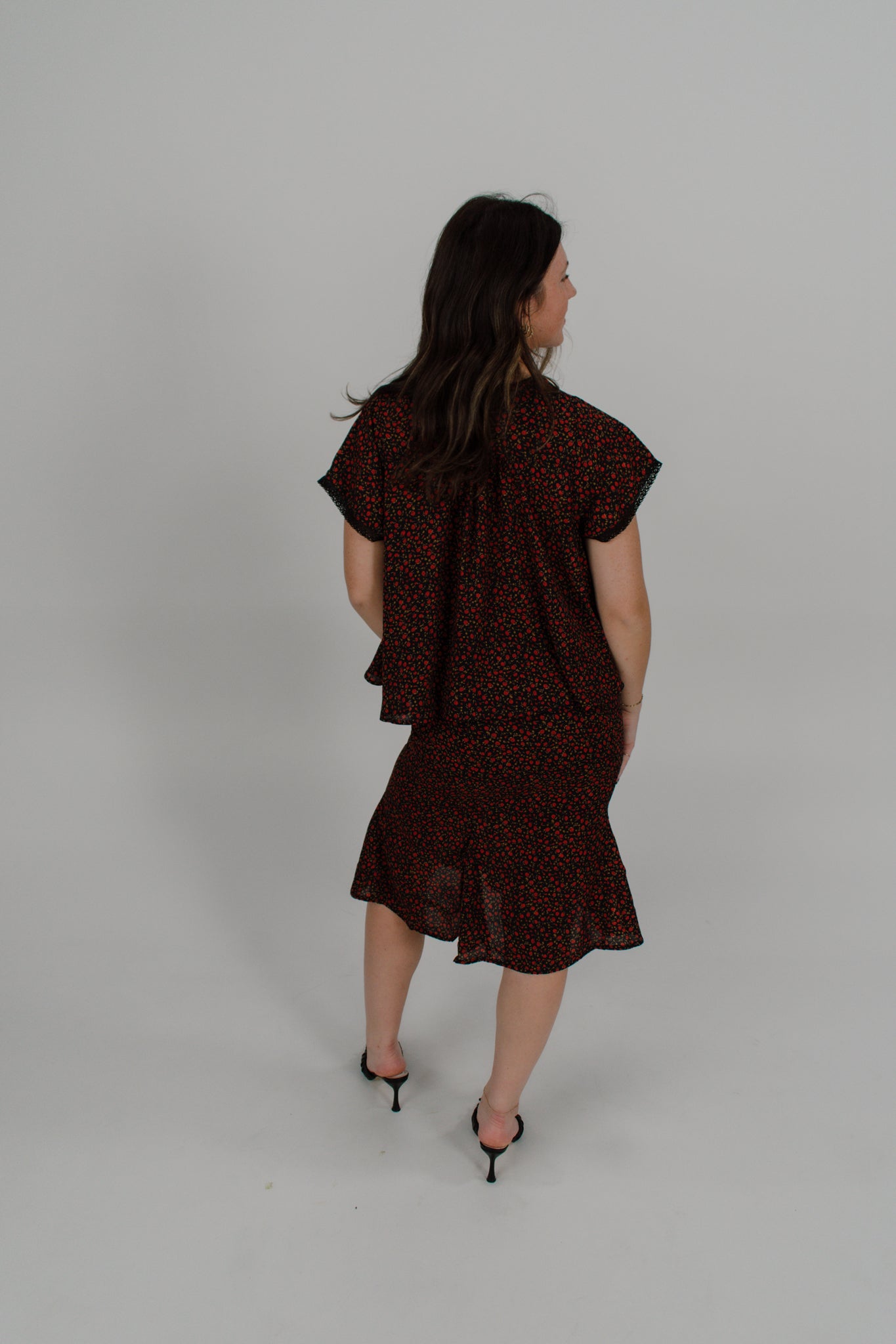 Rose Garden Midi Skirt