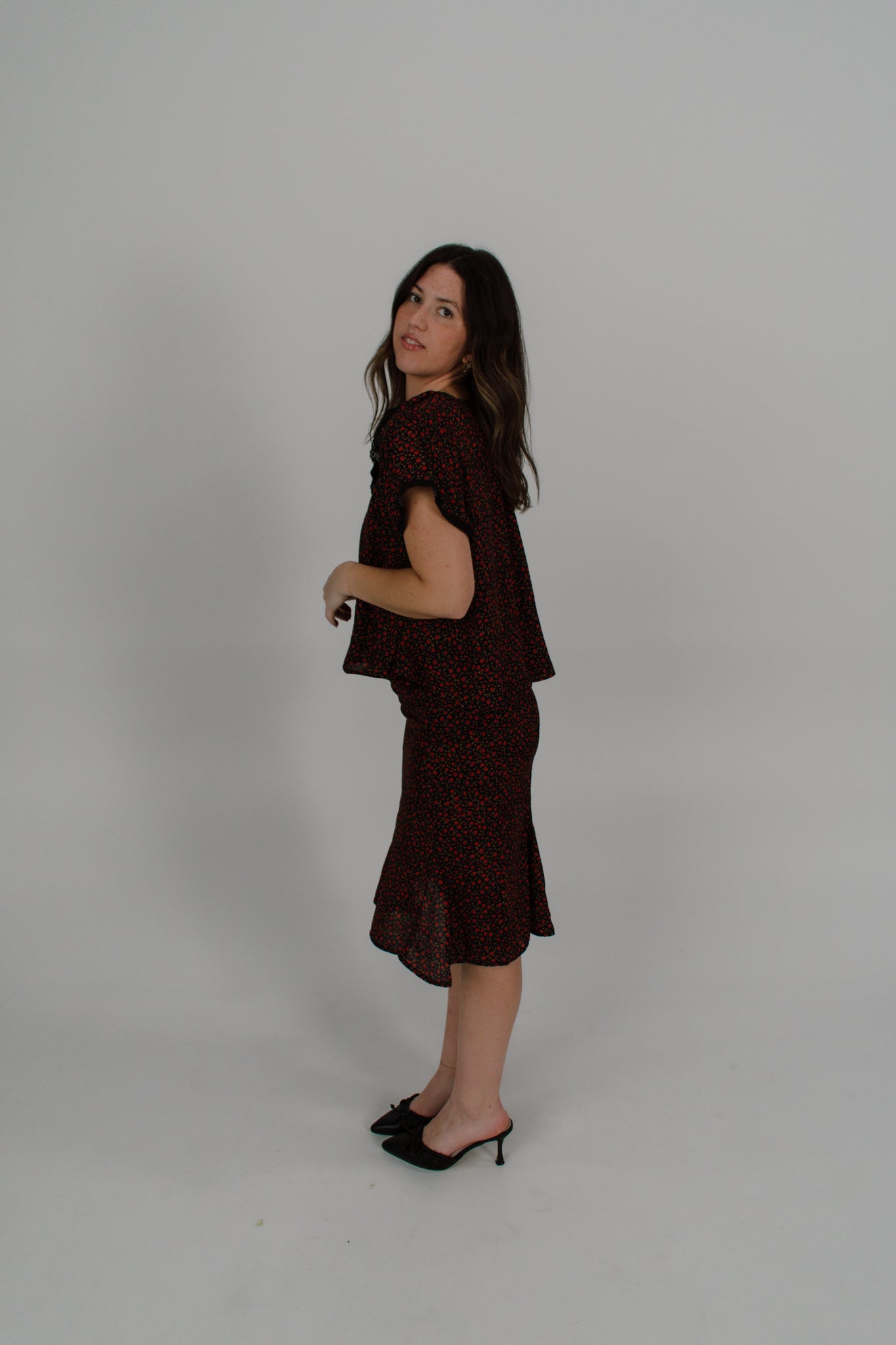 Rose Garden Midi Skirt