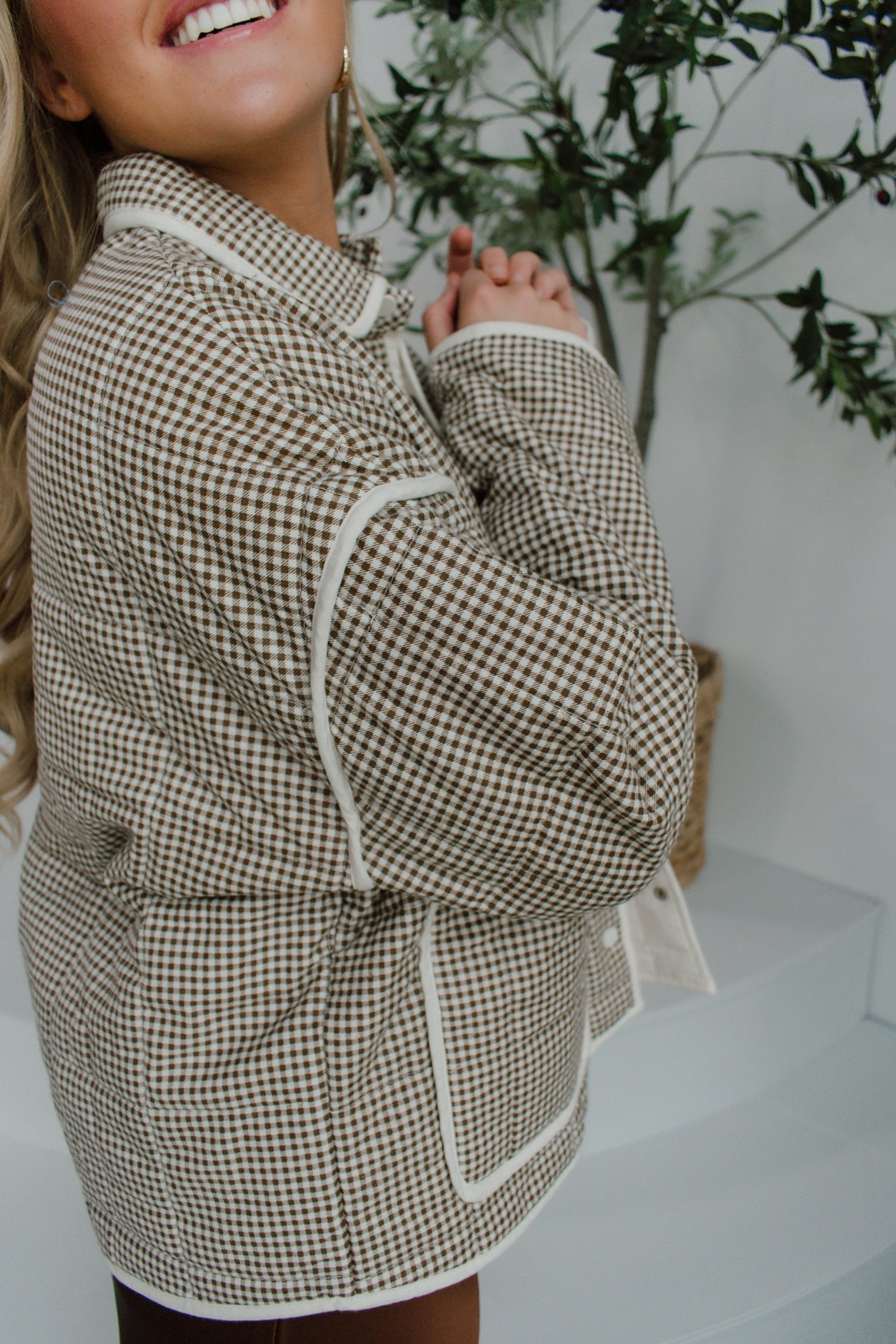 Chai Gingham Jacket