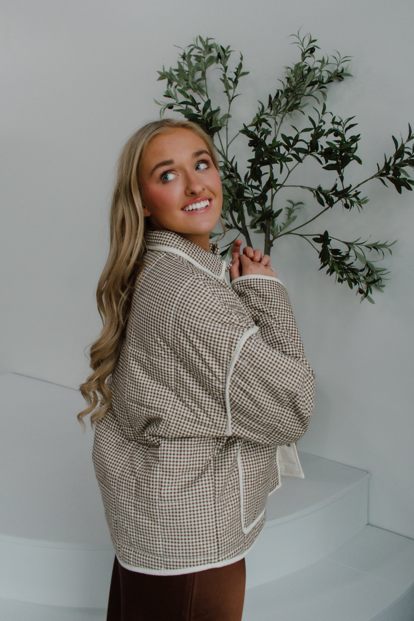 Chai Gingham Jacket