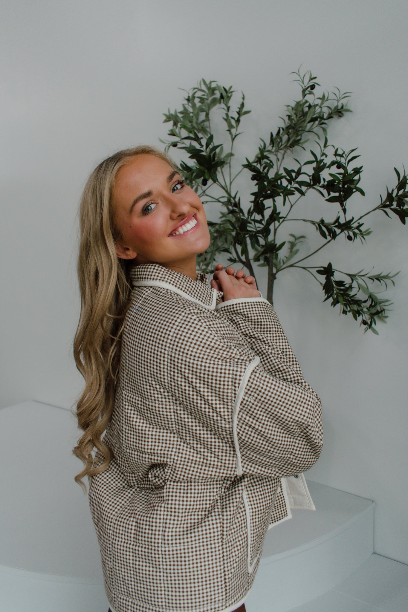 Chai Gingham Jacket