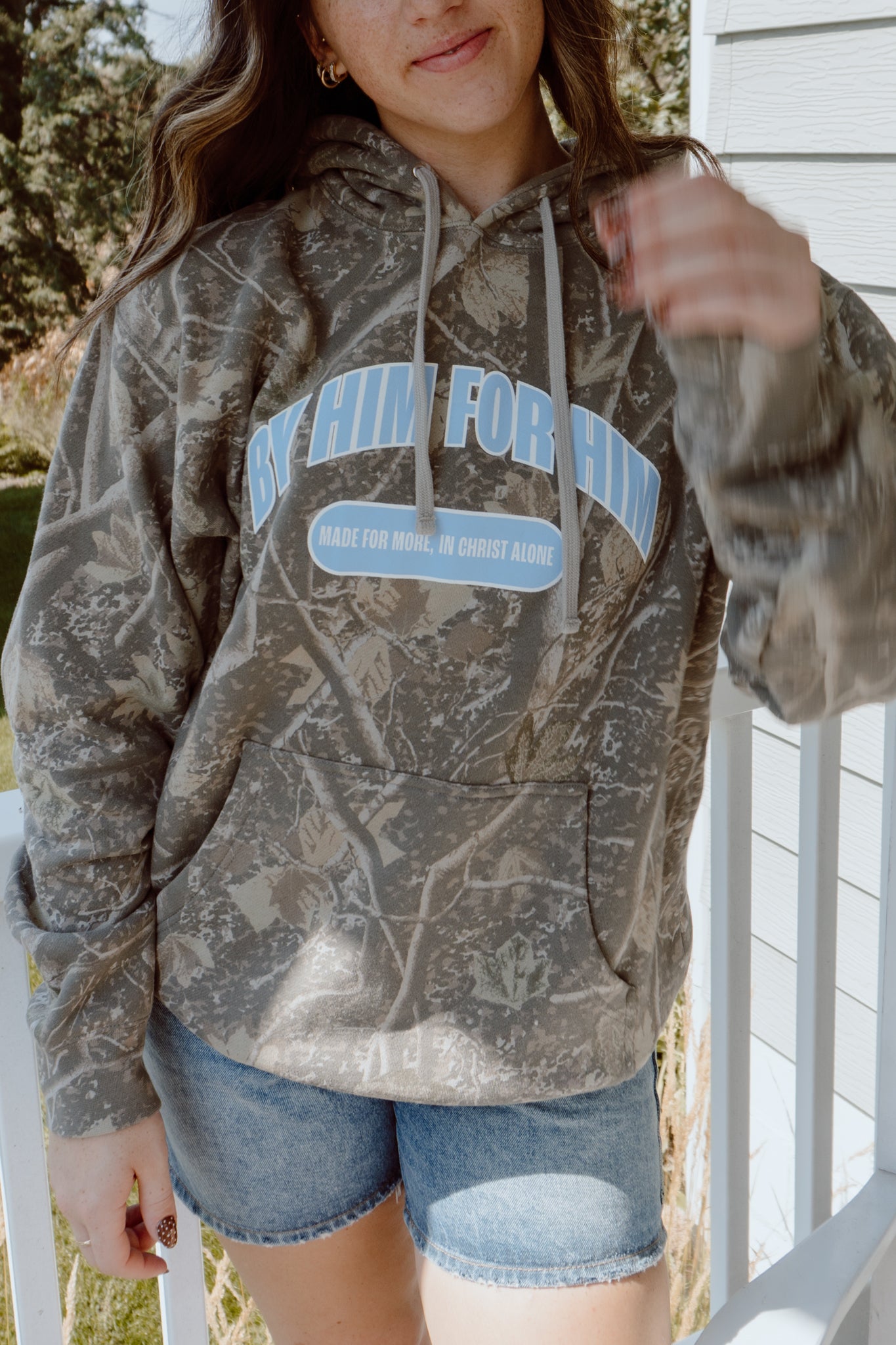 By Him For Him Camo Hoodie