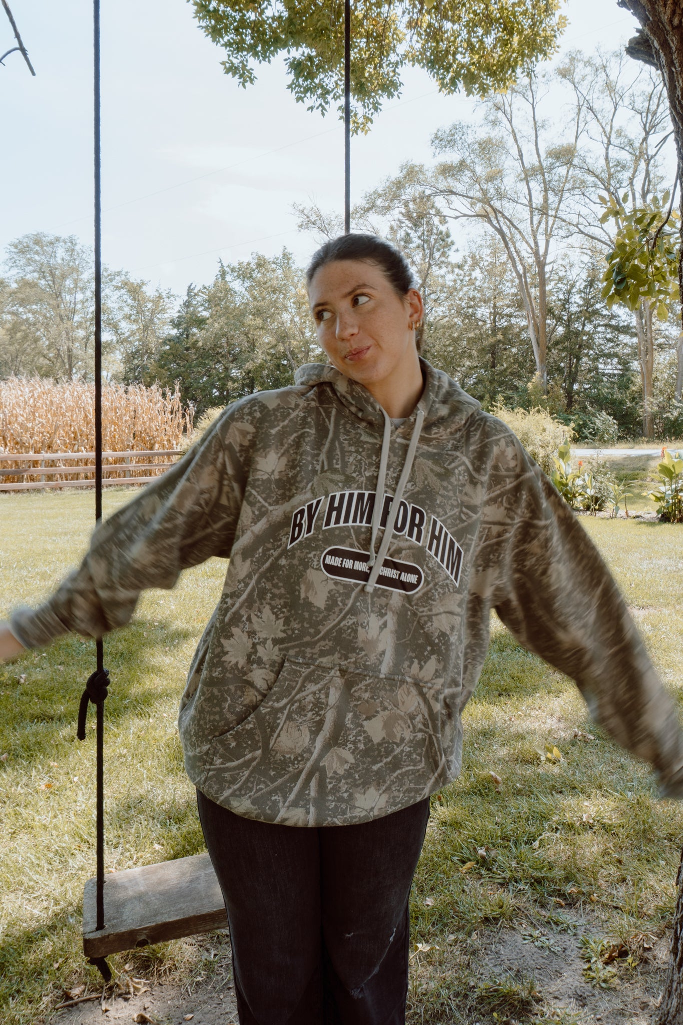 By Him For Him Camo Hoodie