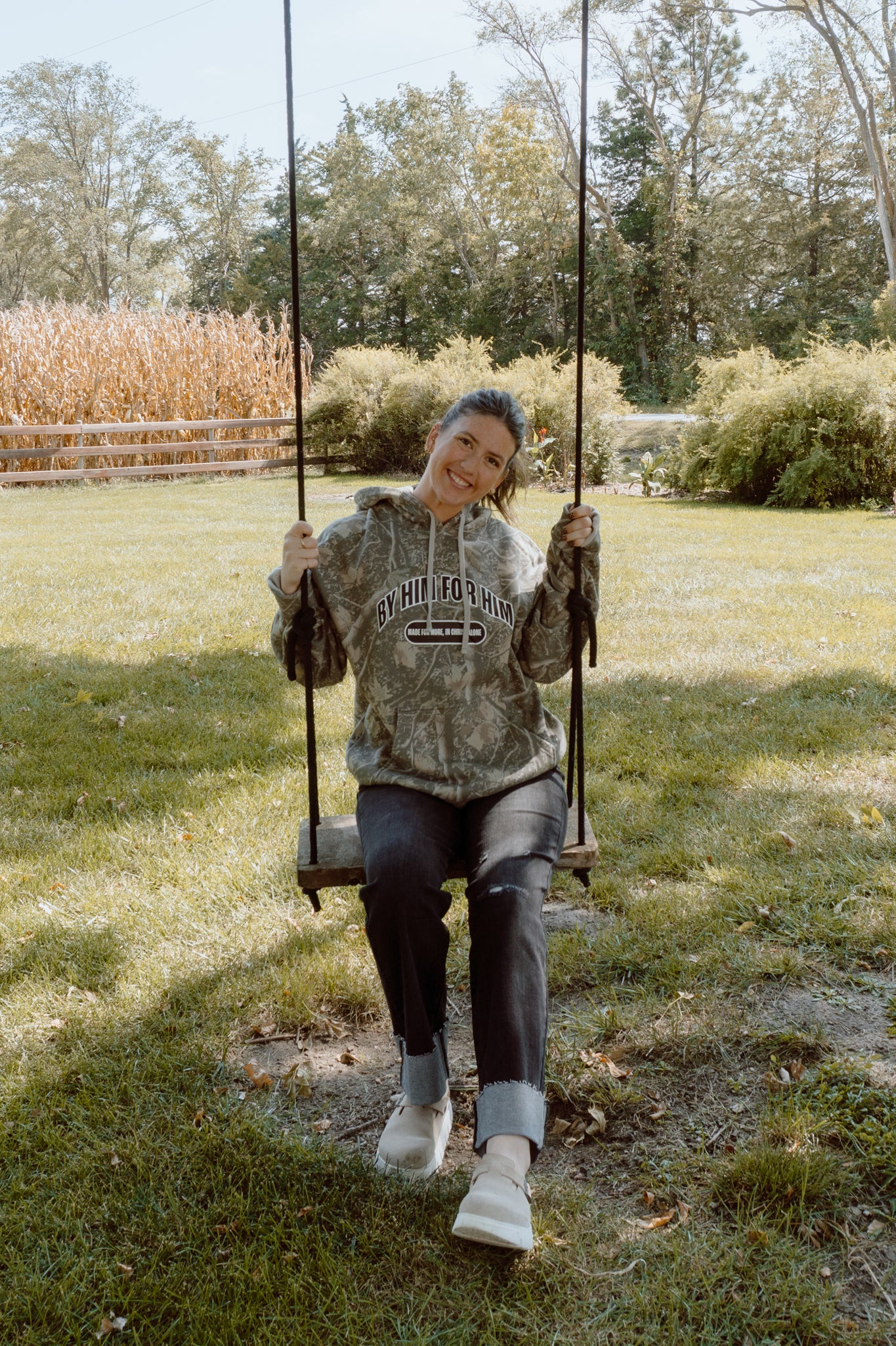 By Him For Him Camo Hoodie
