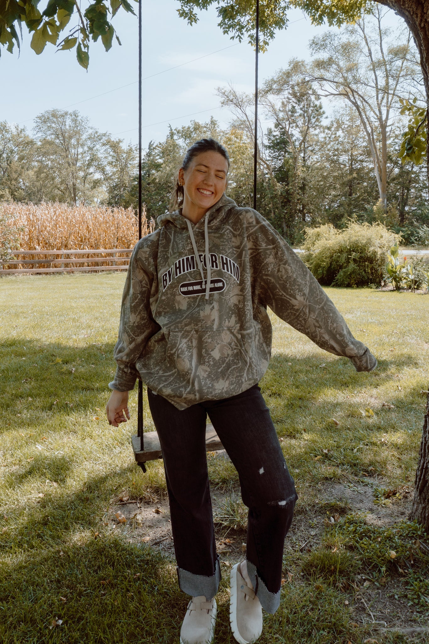 By Him For Him Camo Hoodie