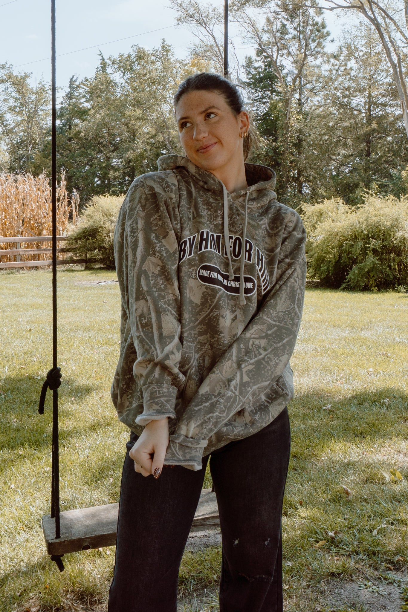 By Him For Him Camo Hoodie