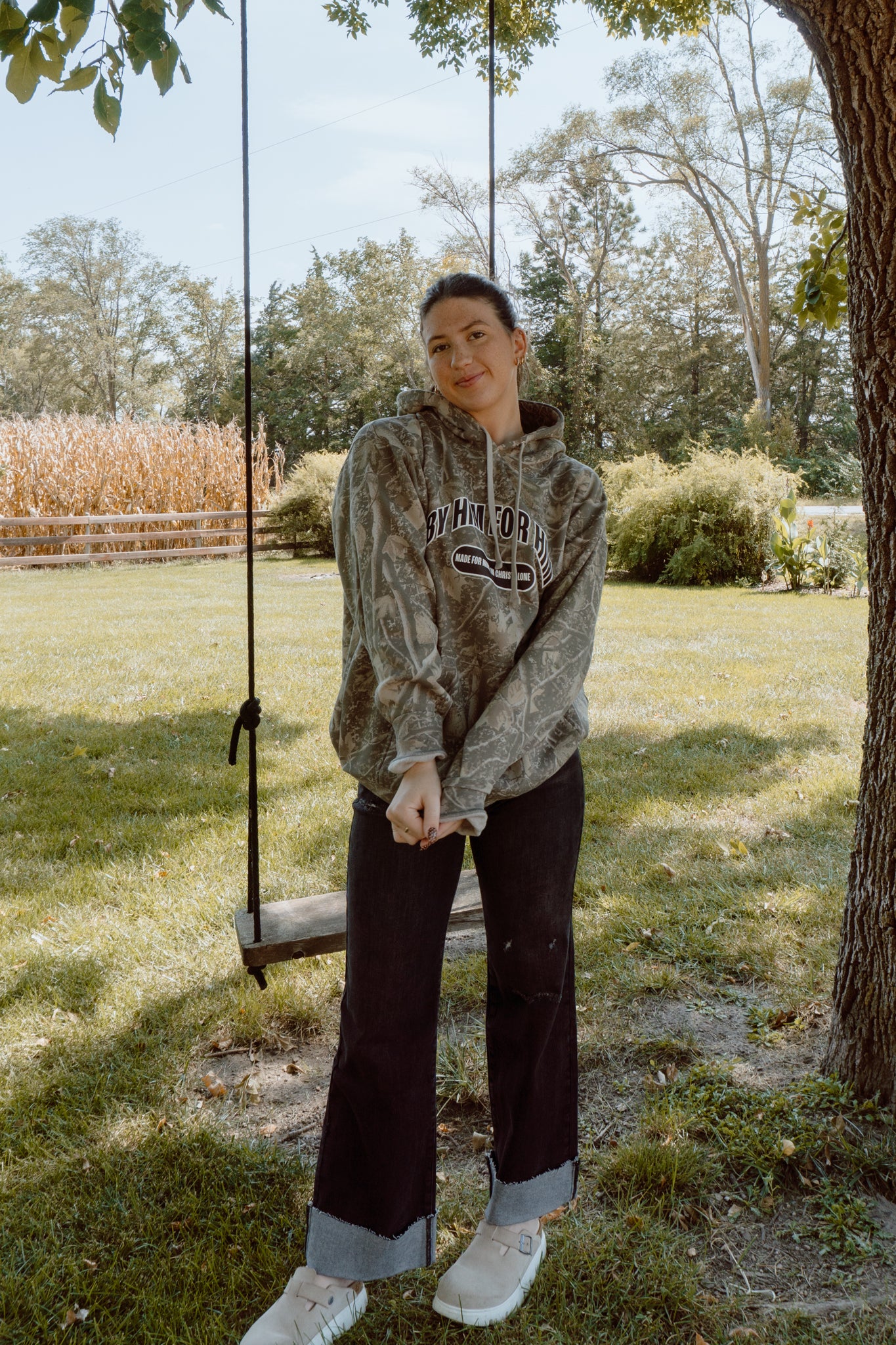 By Him For Him Camo Hoodie