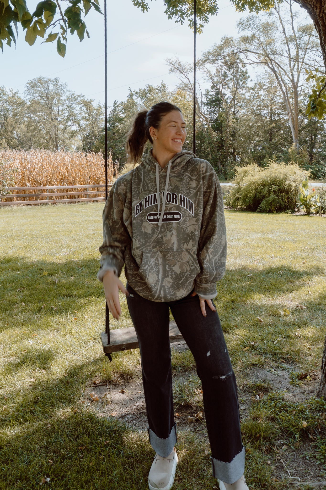 By Him For Him Camo Hoodie