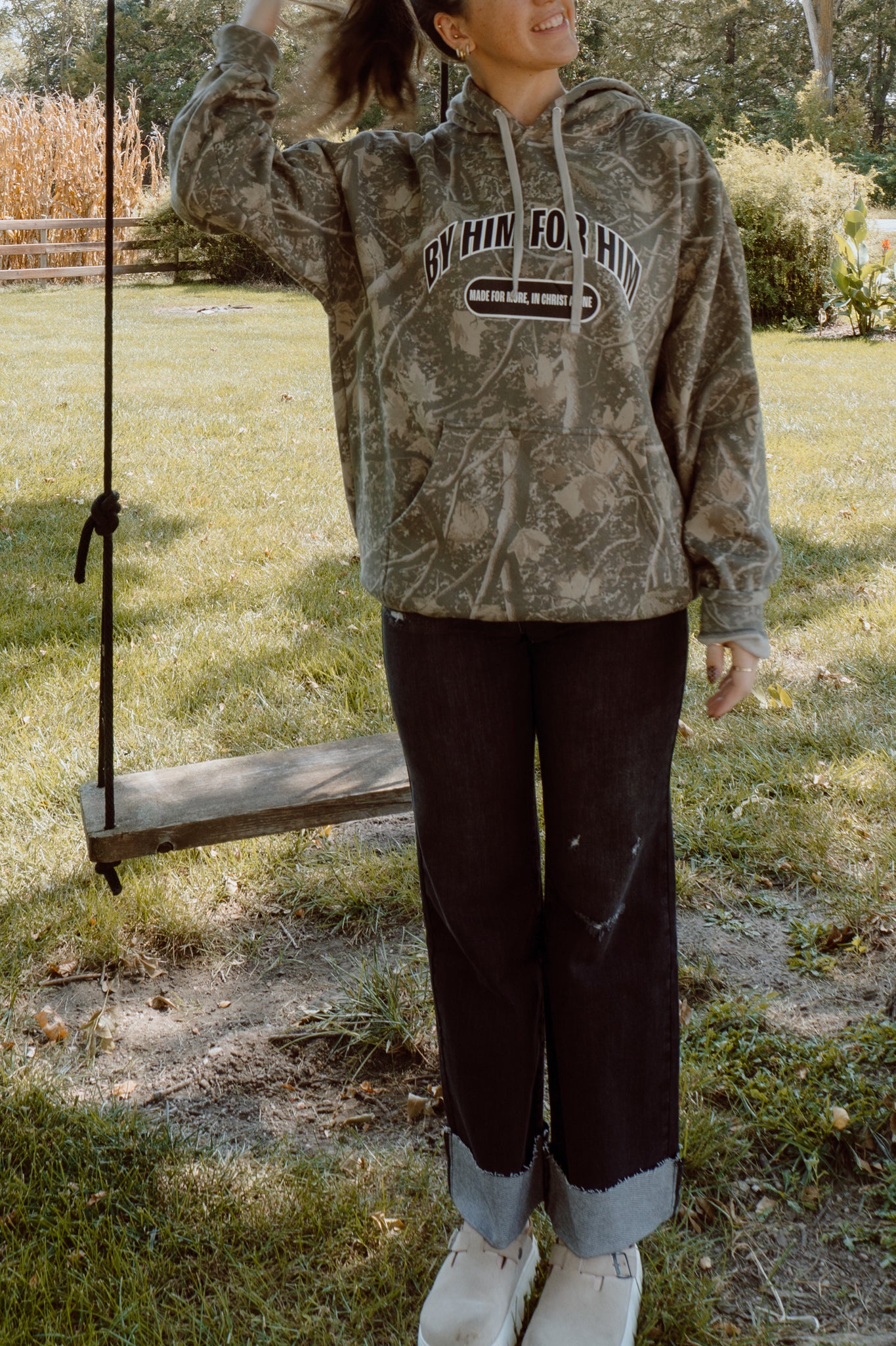 By Him For Him Camo Hoodie