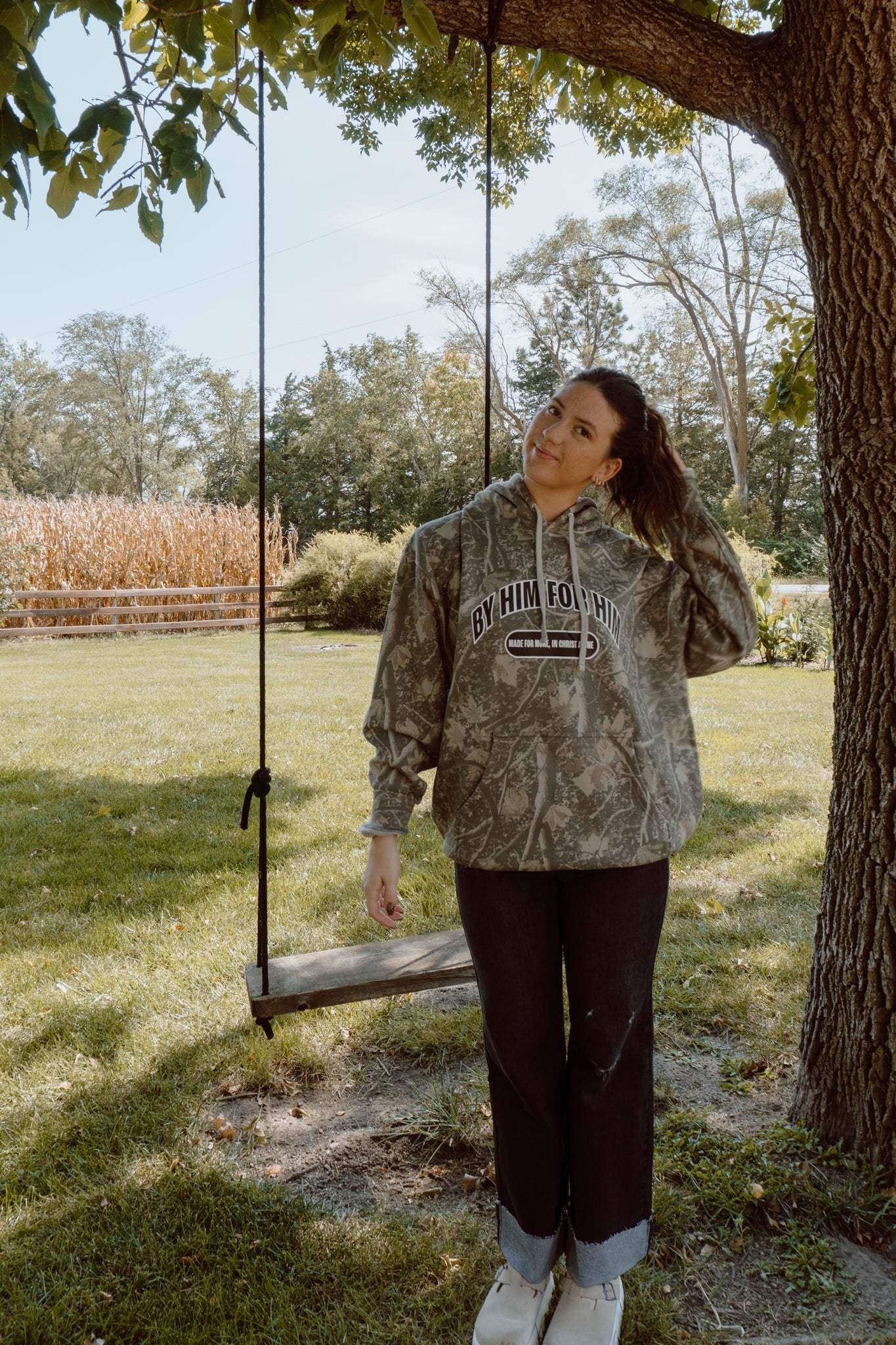 By Him For Him Camo Hoodie