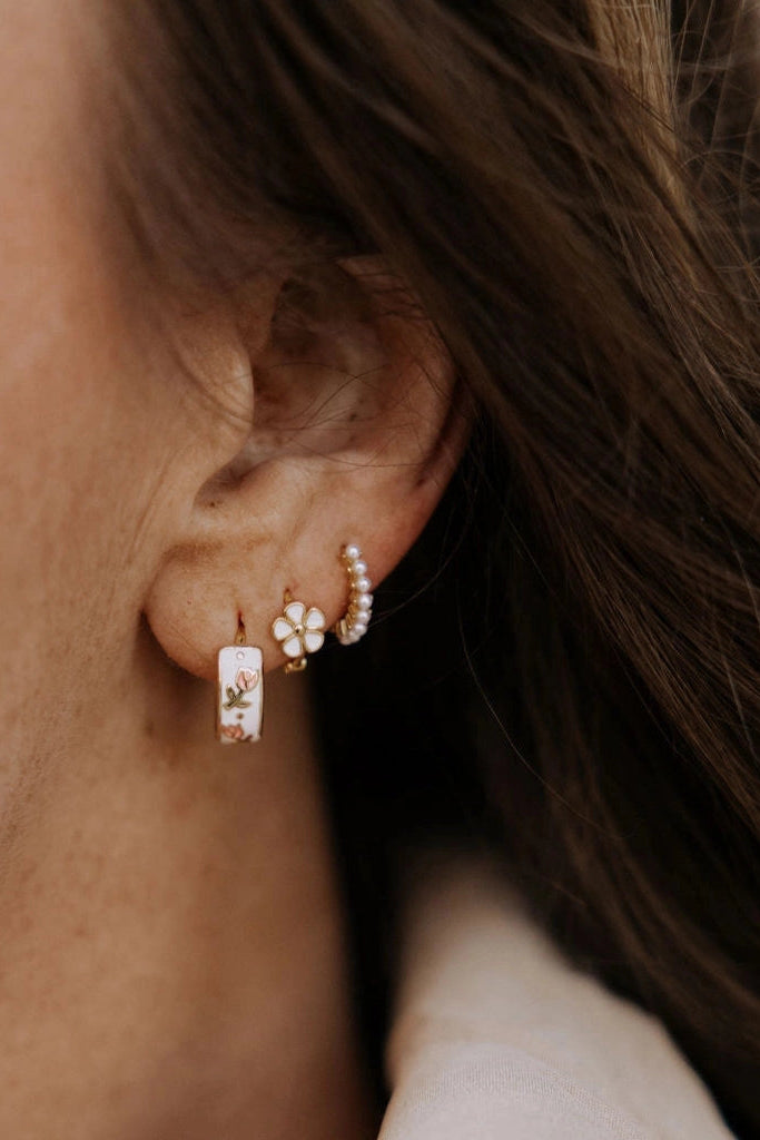 Eloise Tea Cup Hoops