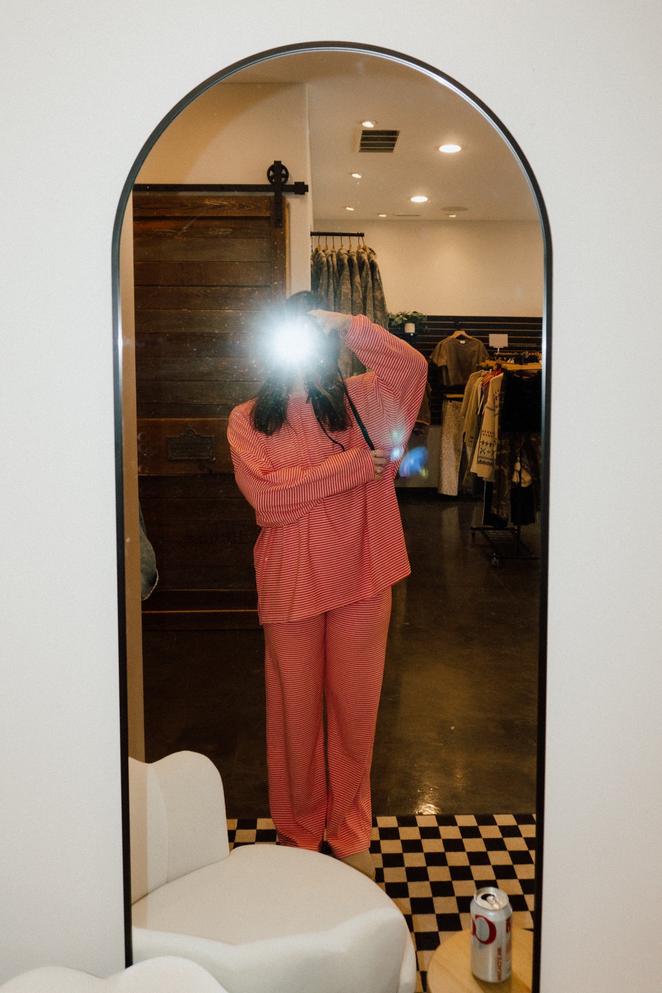 Brushed Up Pants | Pink + Red