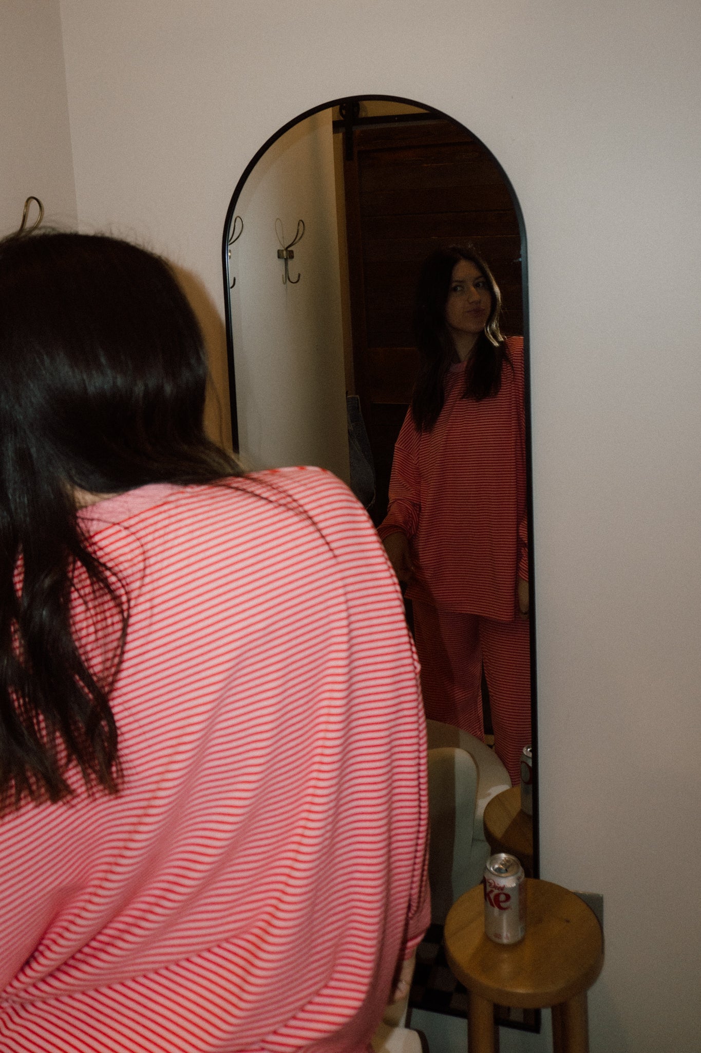 Brushed Up Pants | Pink + Red