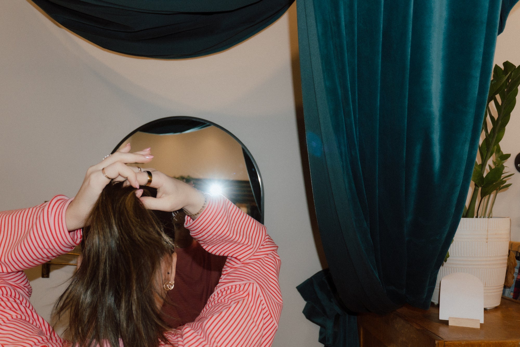 Brushed Up Pants | Pink + Red