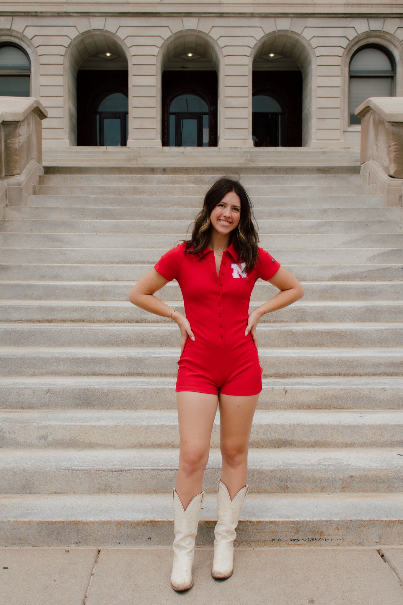 University of Nebraska Game Day Romper