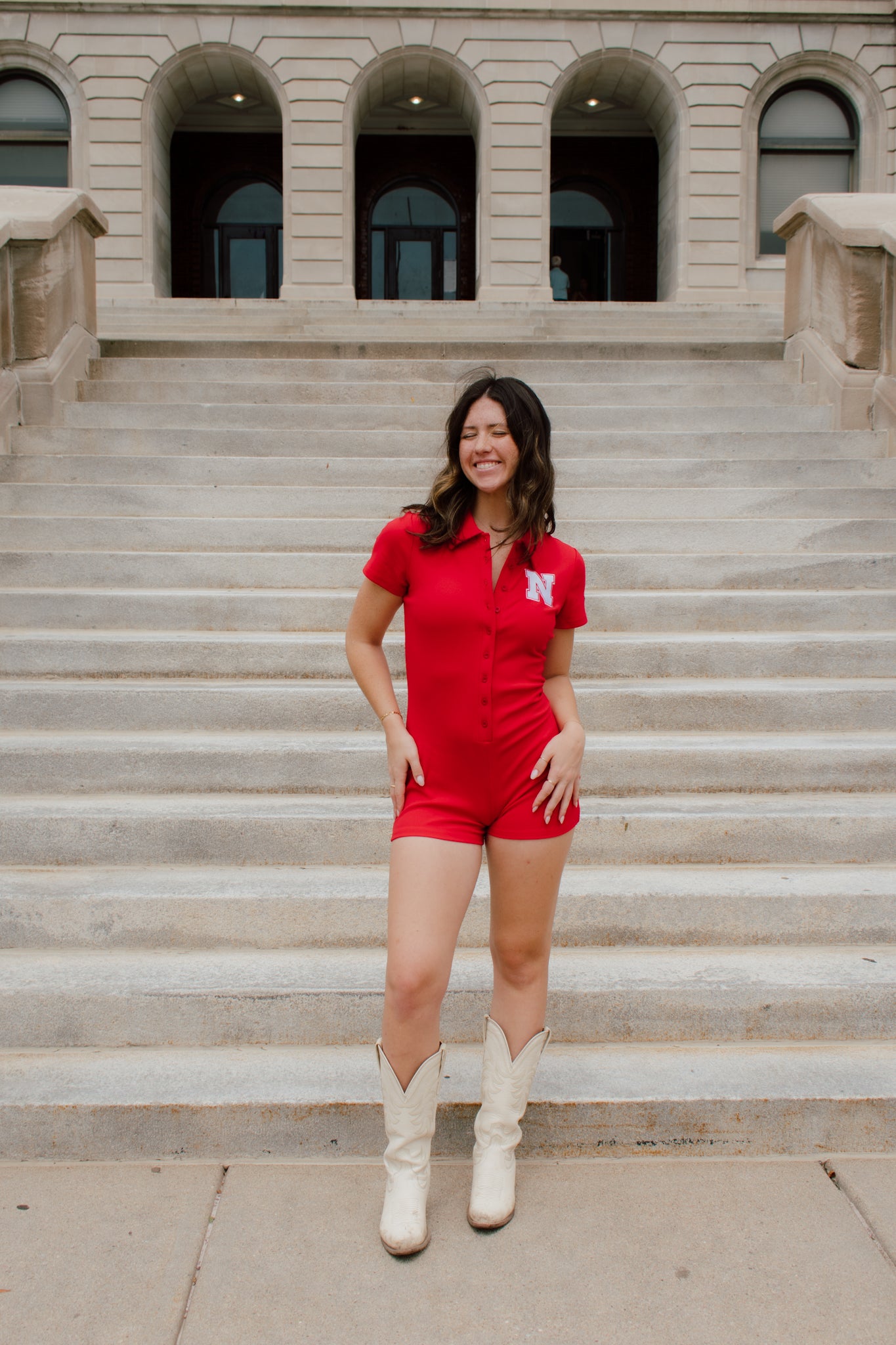 University of Nebraska Game Day Romper