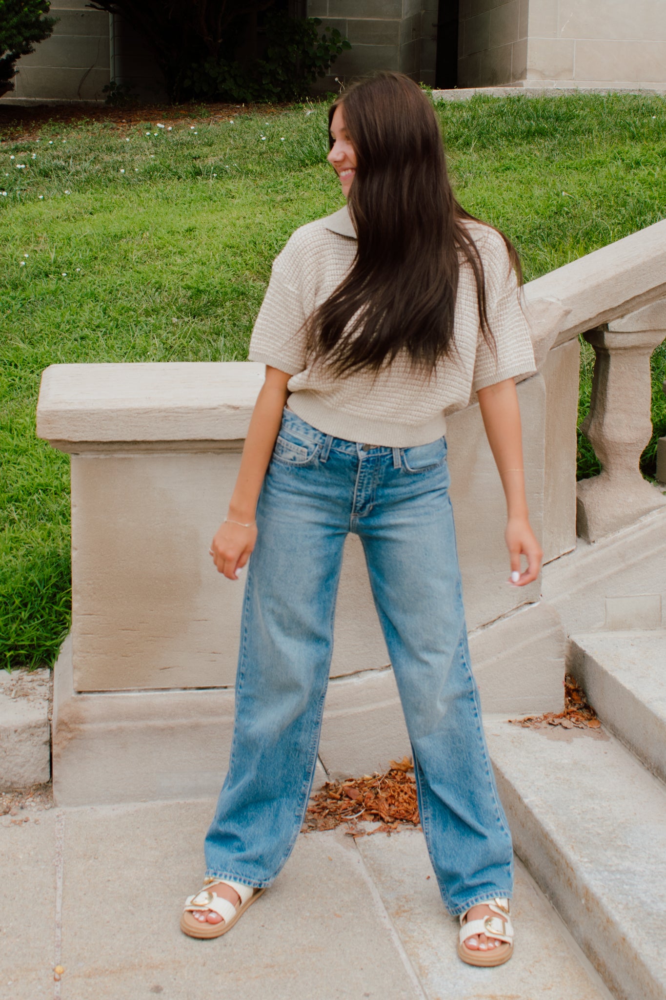 Blake Collared Knit Top