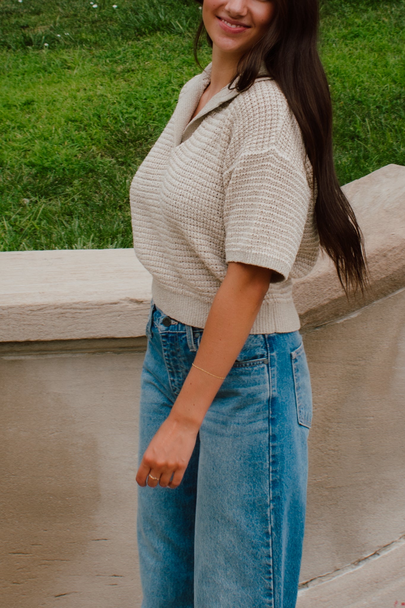 Blake Collared Knit Top