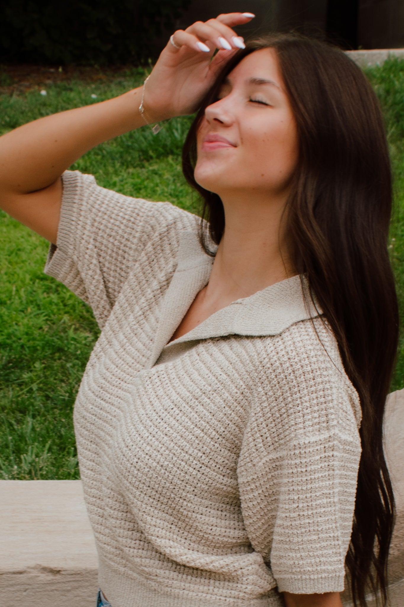 Blake Collared Knit Top
