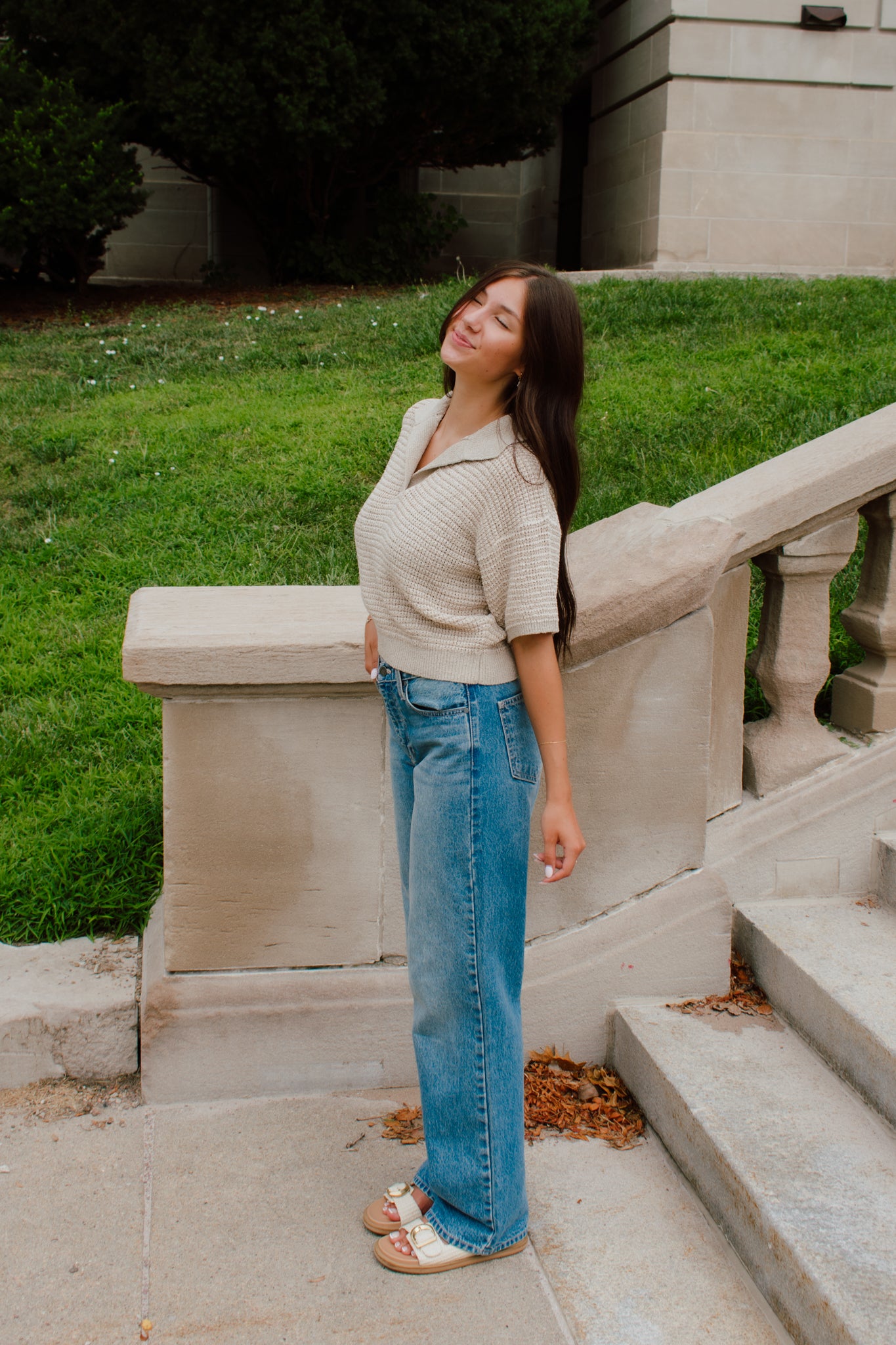 Blake Collared Knit Top