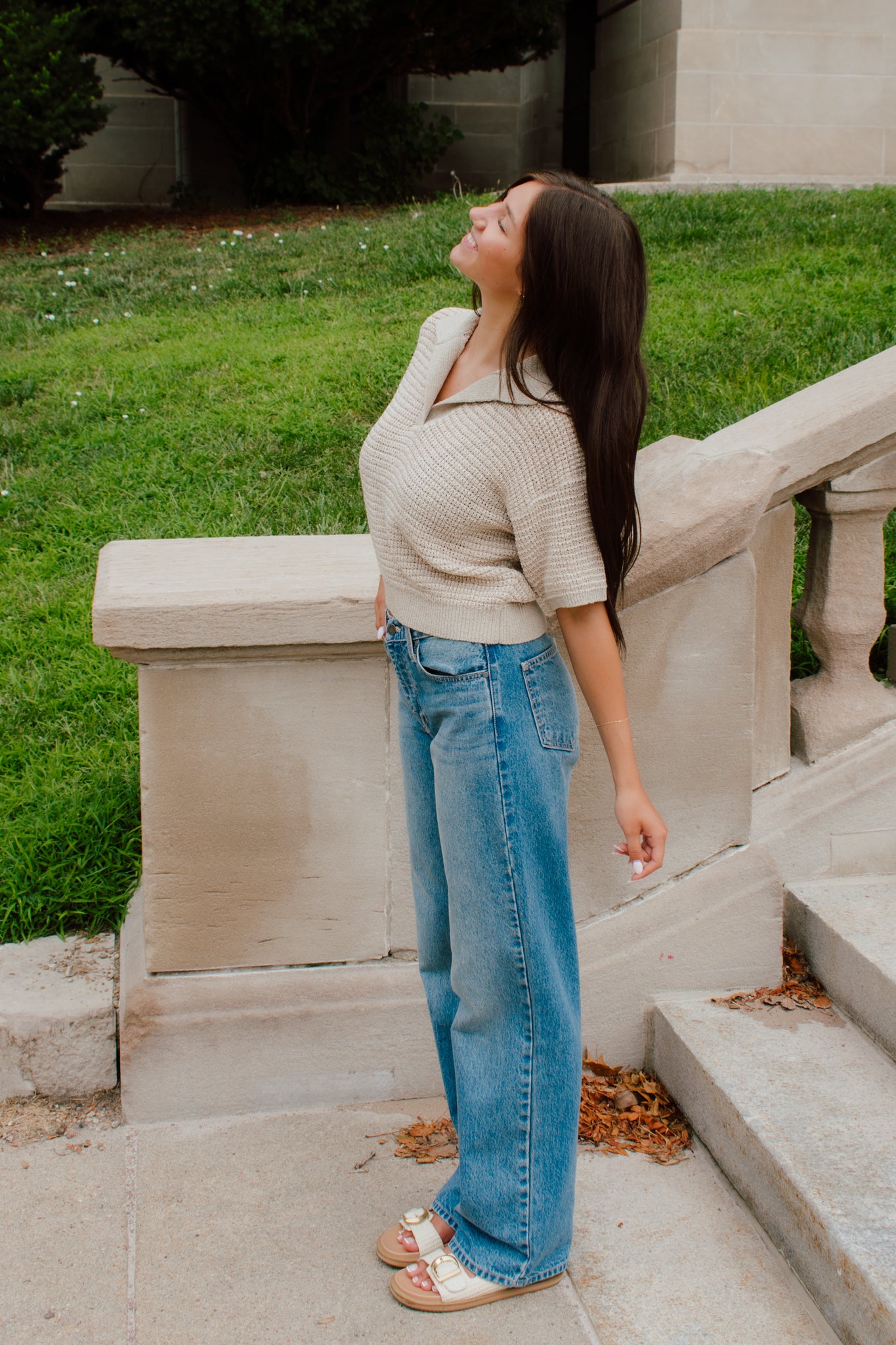 Blake Collared Knit Top