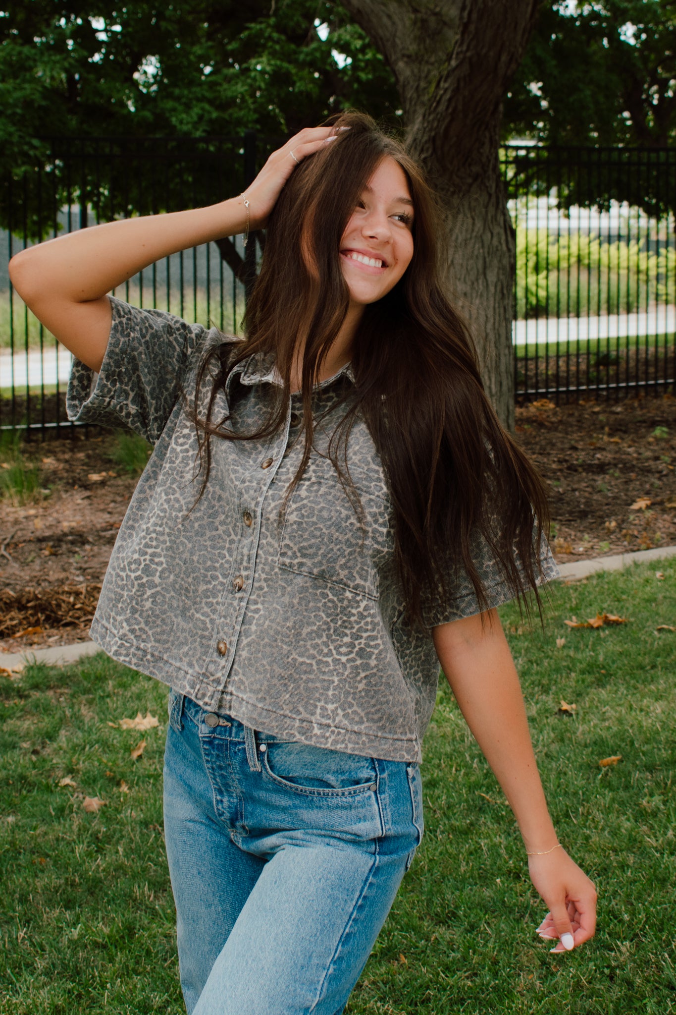 Blaze Button Down Top