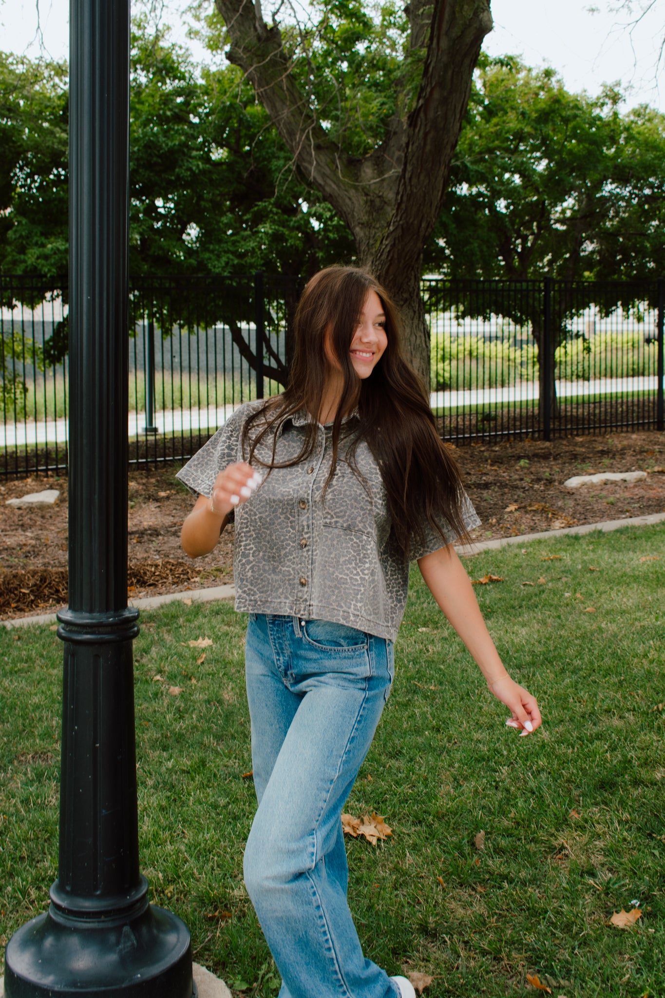 Blaze Button Down Top