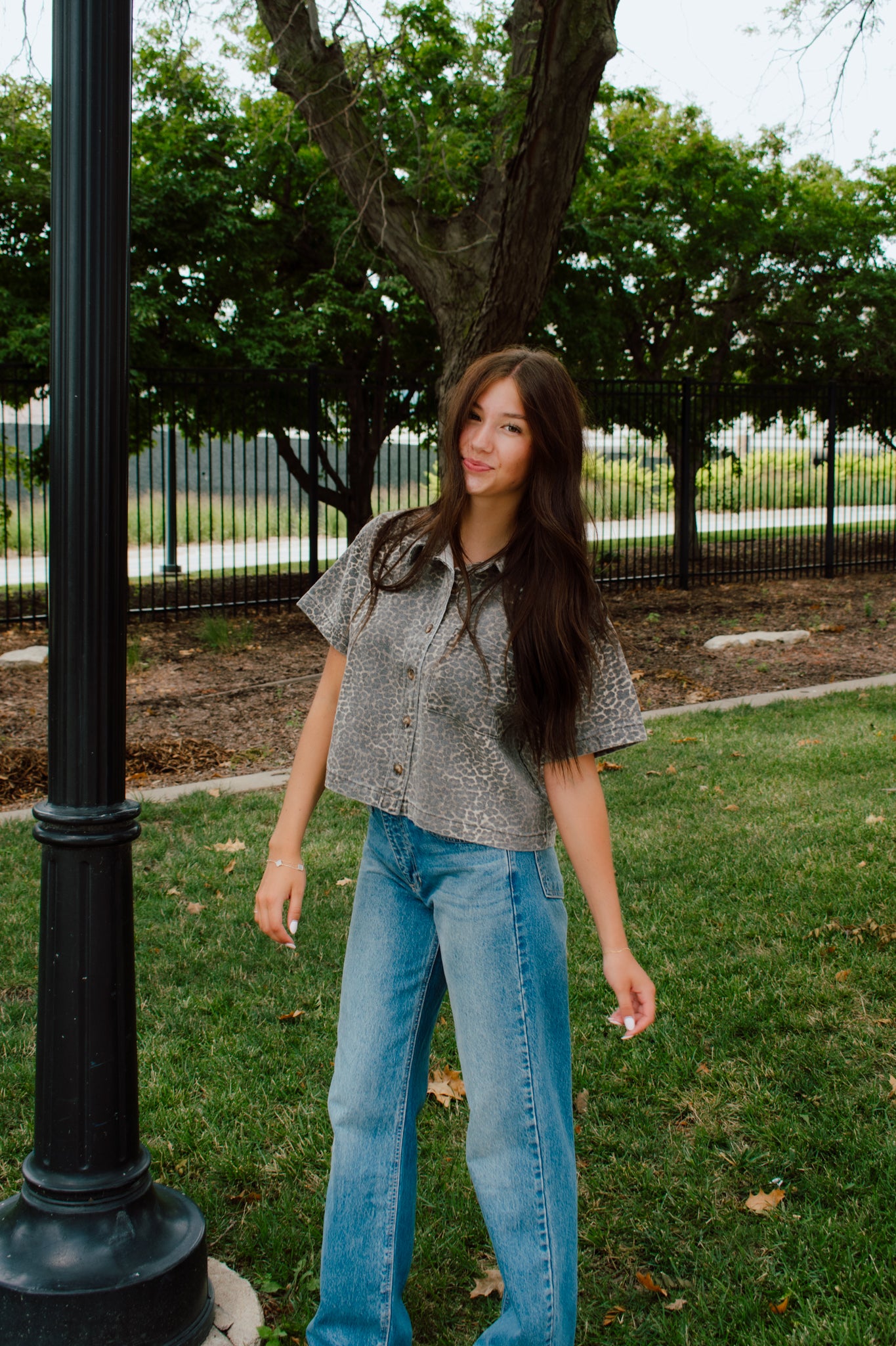 Blaze Button Down Top