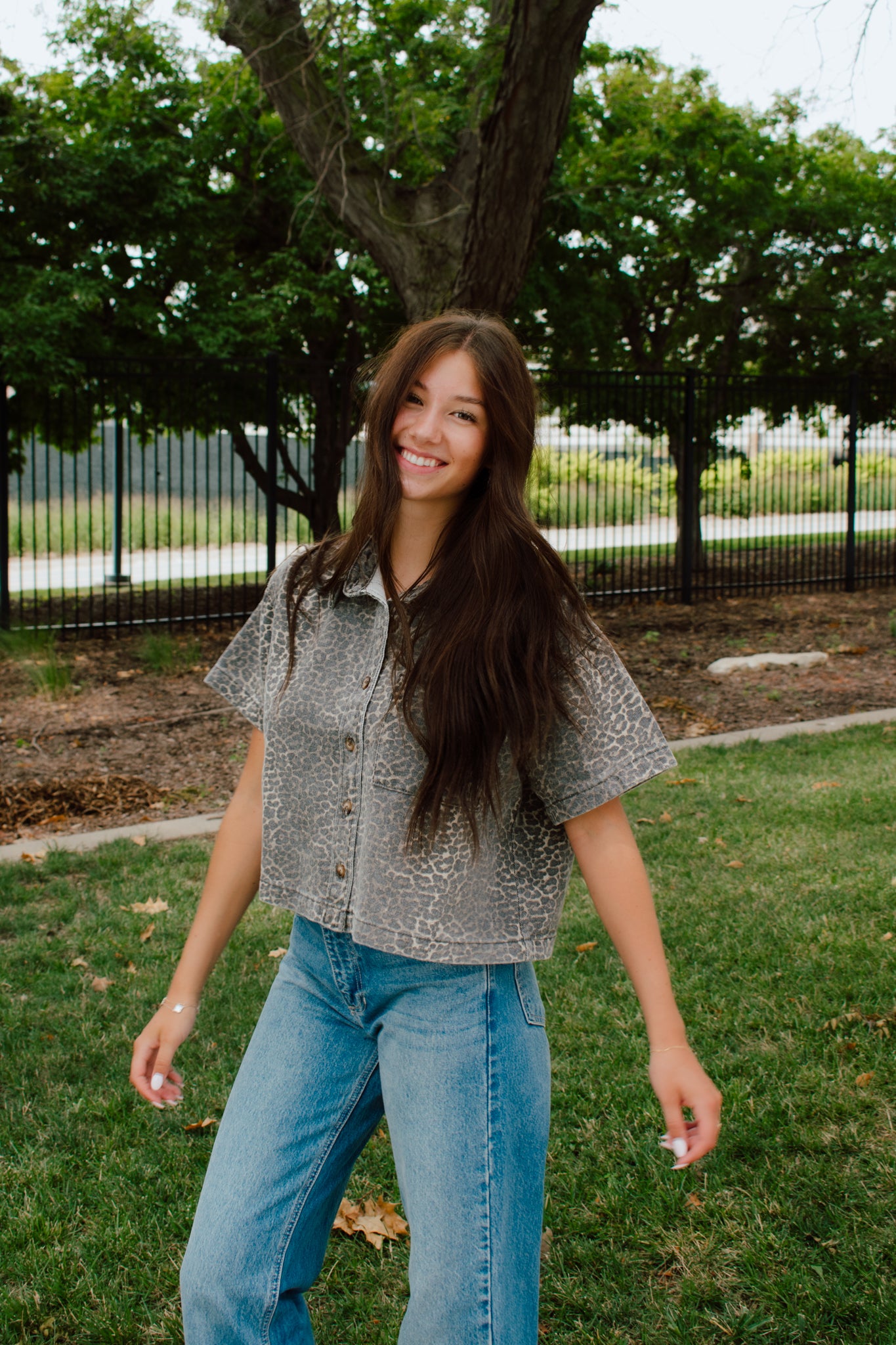 Blaze Button Down Top