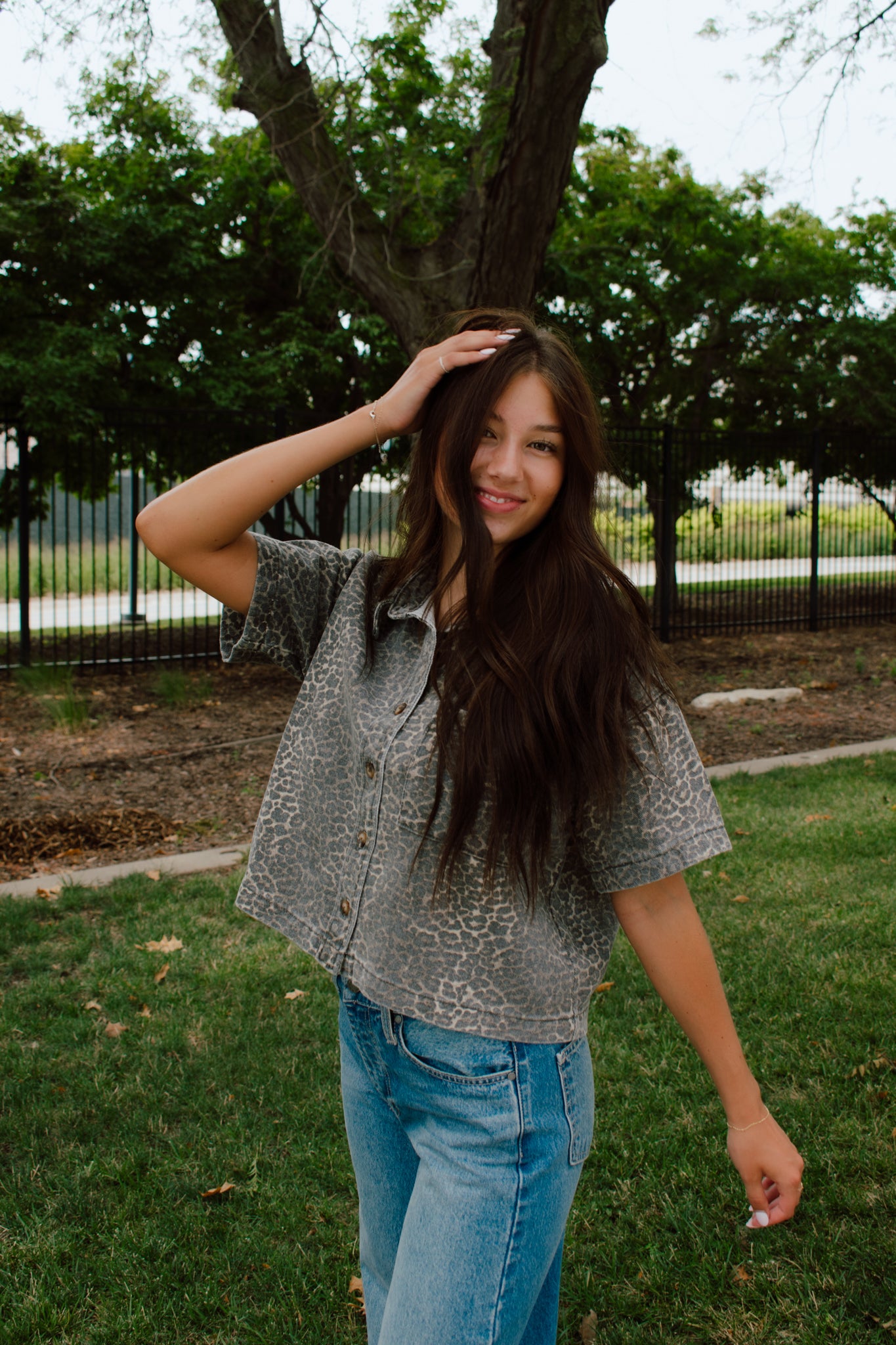 Blaze Button Down Top
