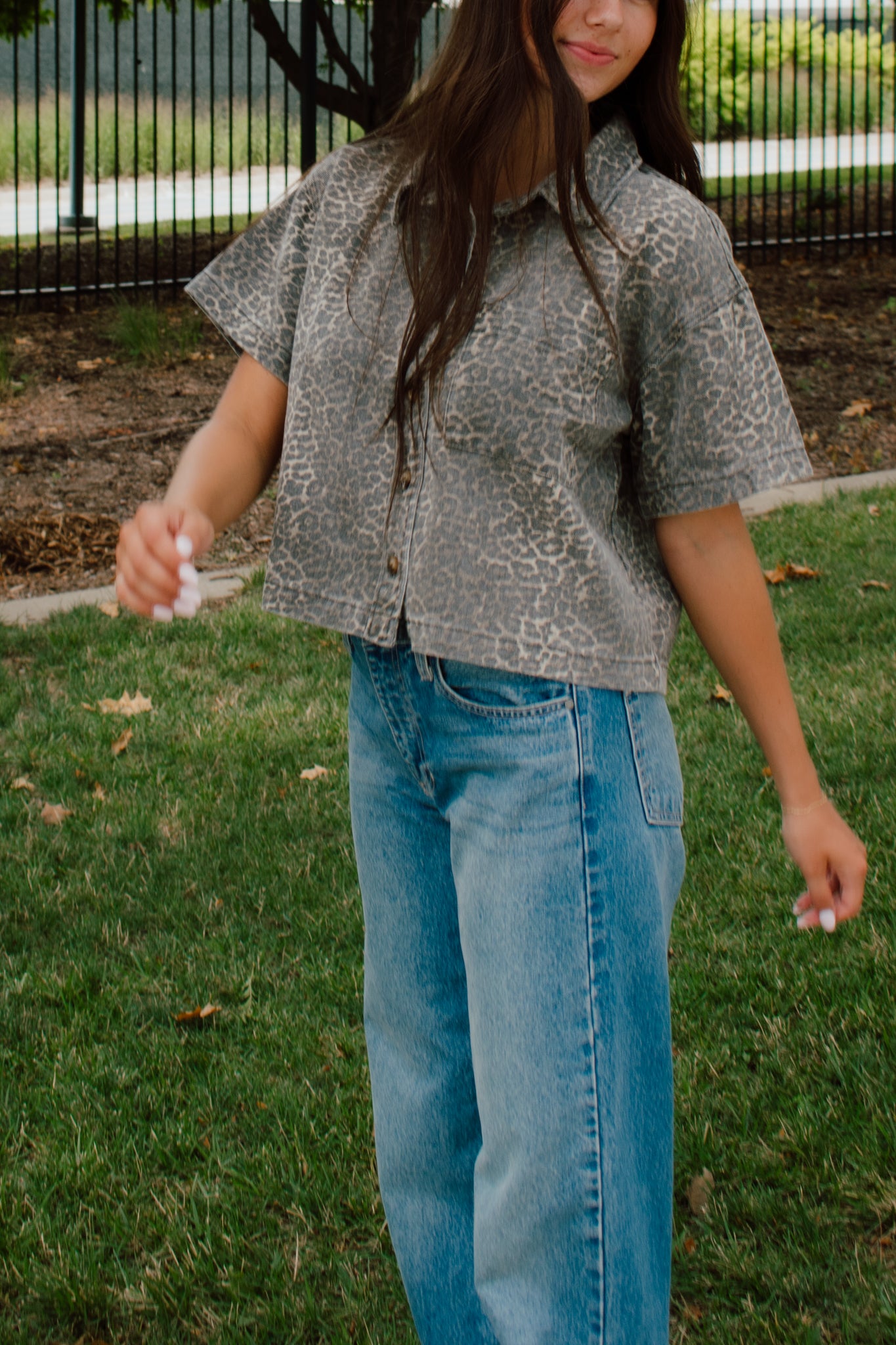 Blaze Button Down Top