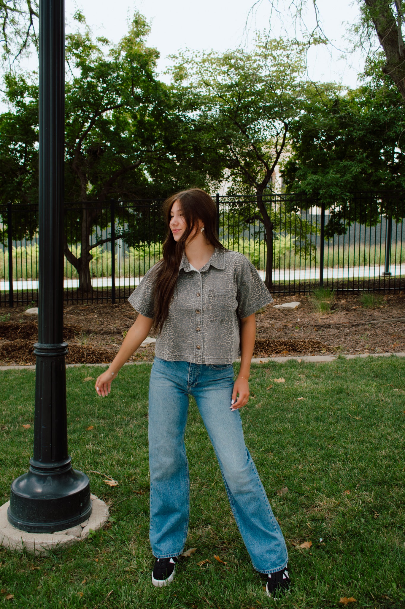 Blaze Button Down Top