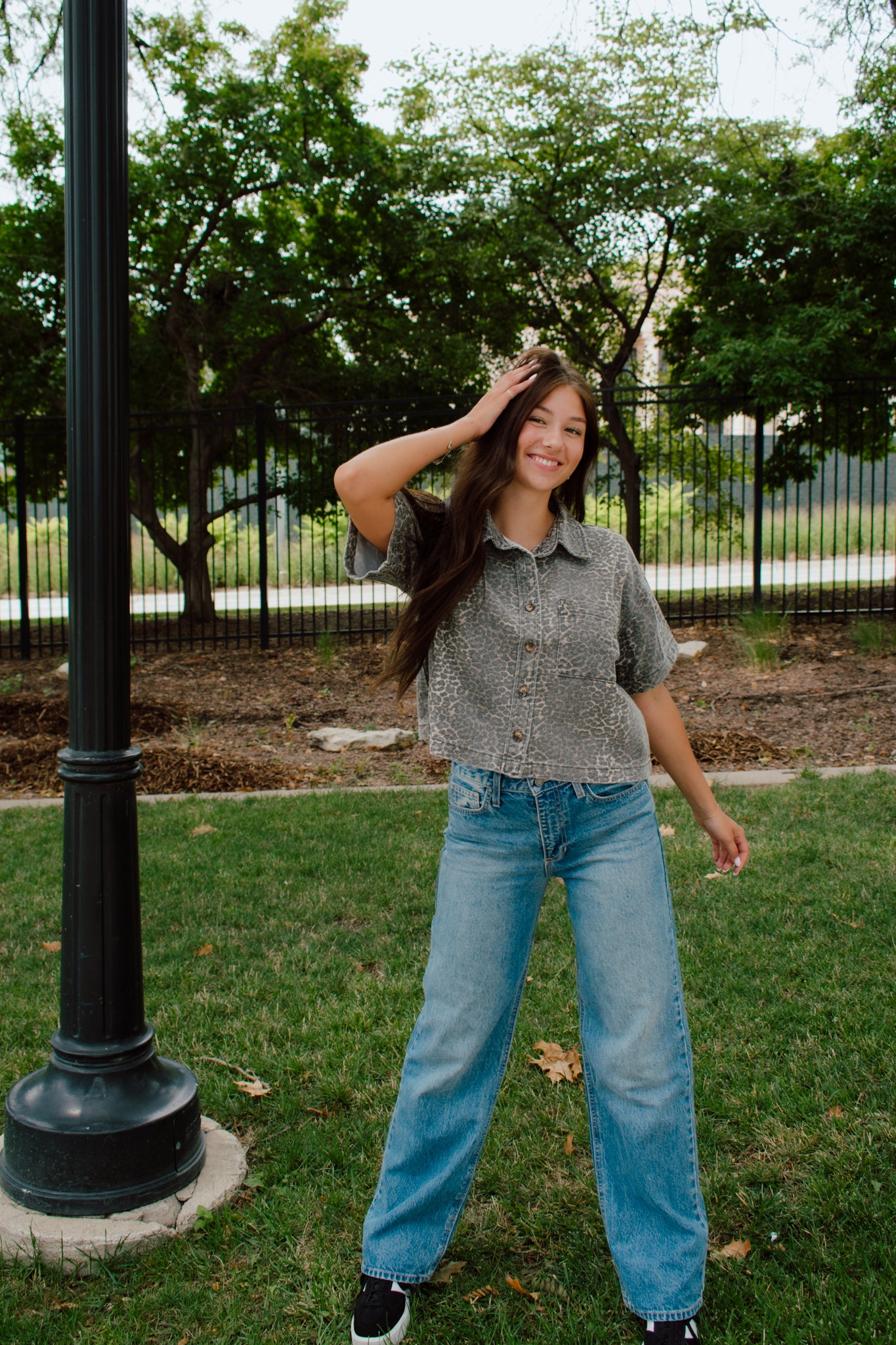 Blaze Button Down Top