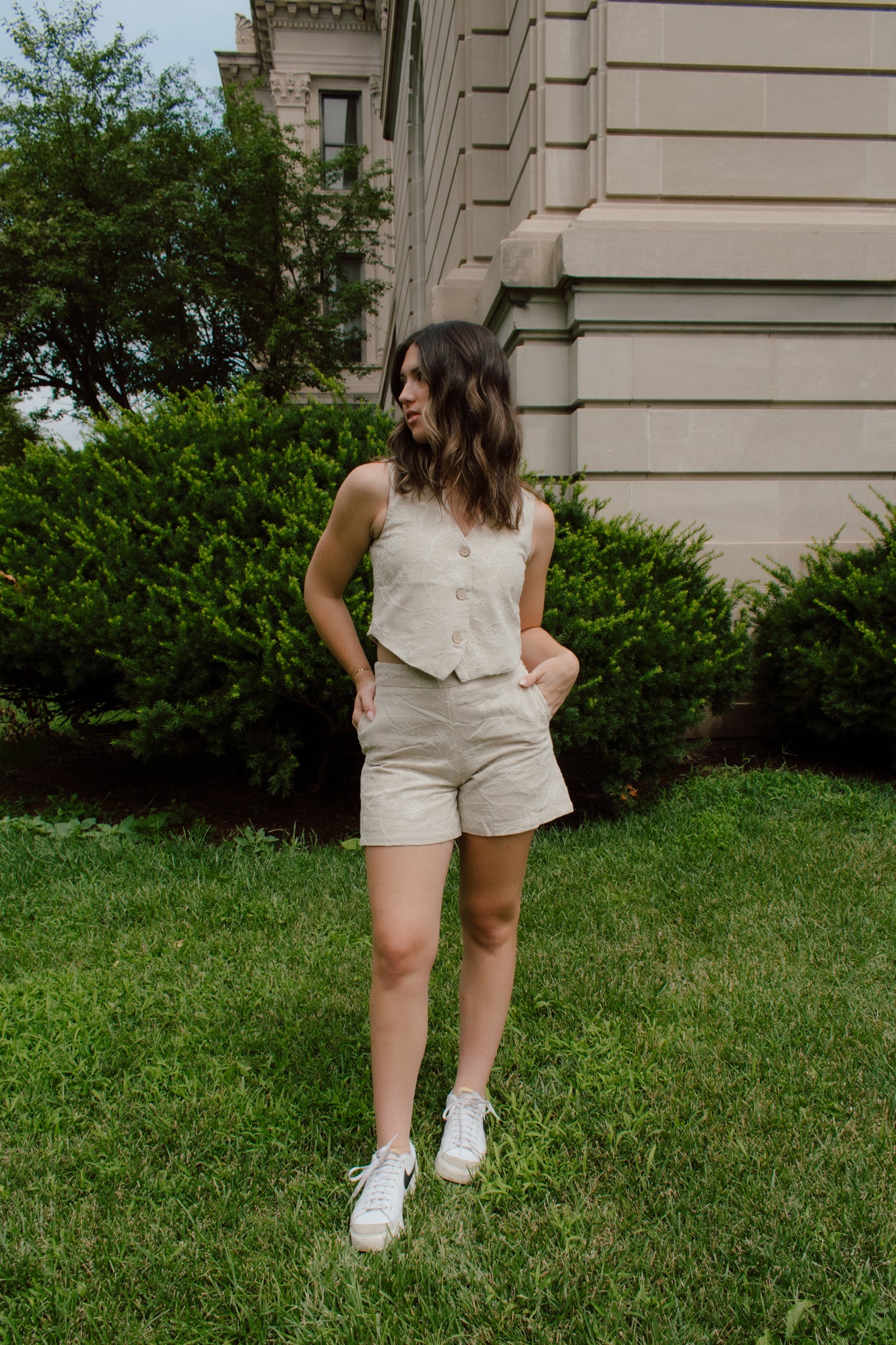 Simple Times Linen Vest