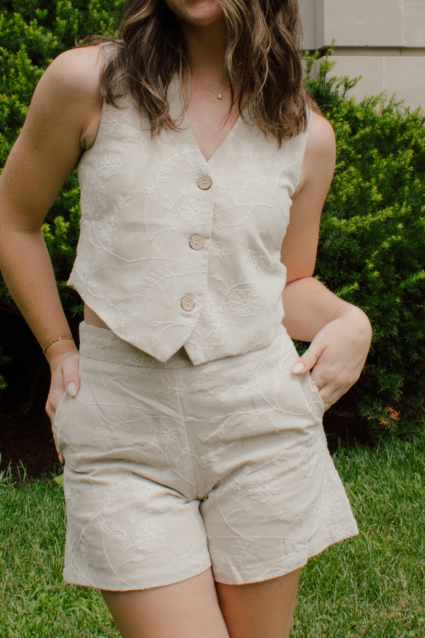 Simple Times Linen Vest