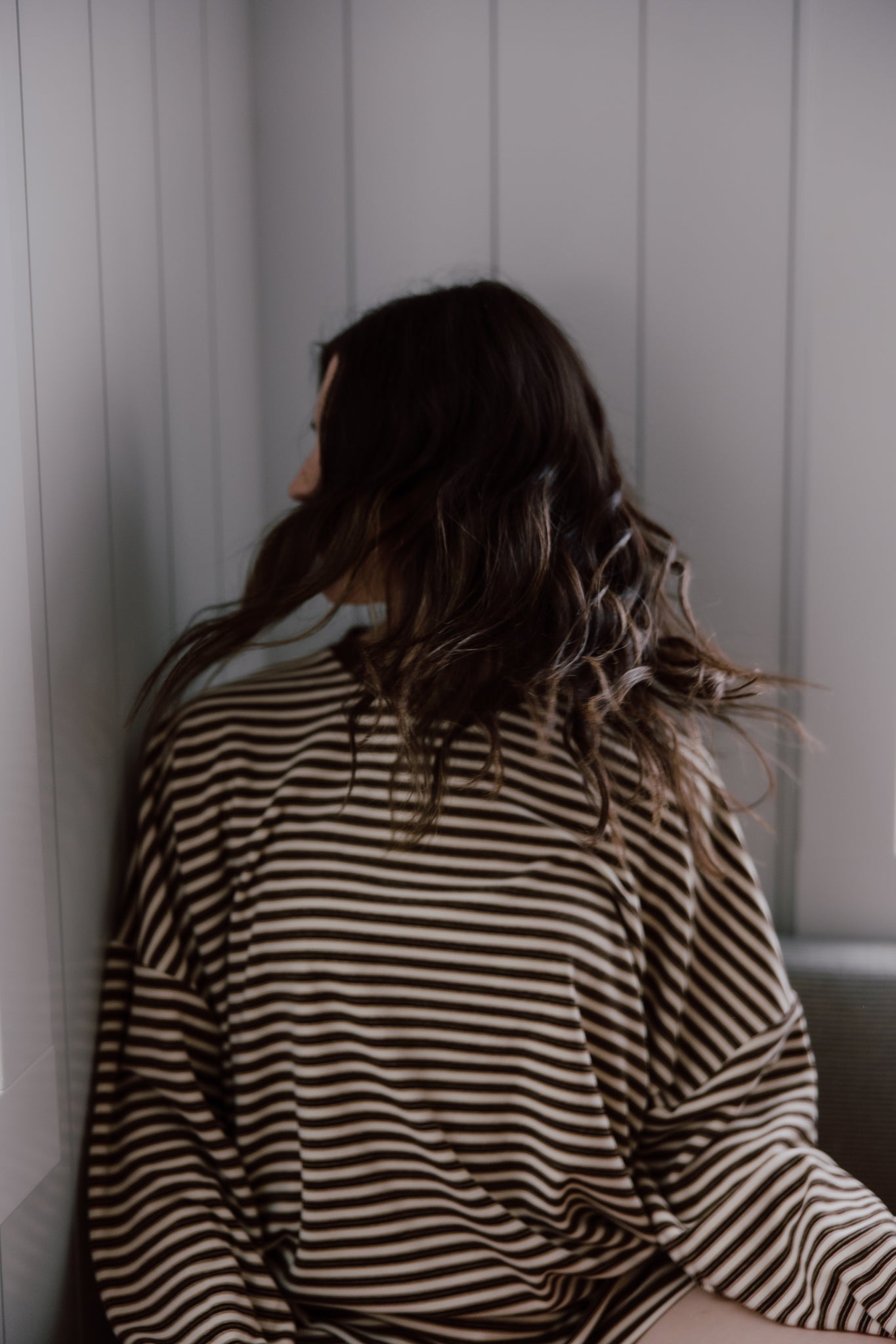 Brushed Up Crew | Vintage Striped