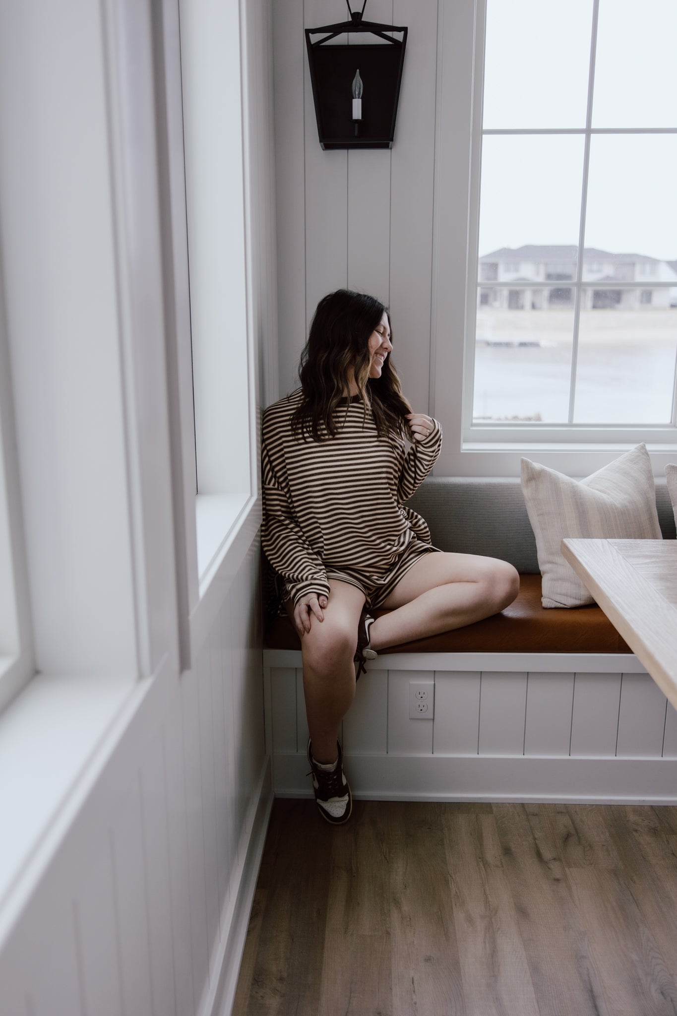 Brushed Up Crew | Vintage Striped