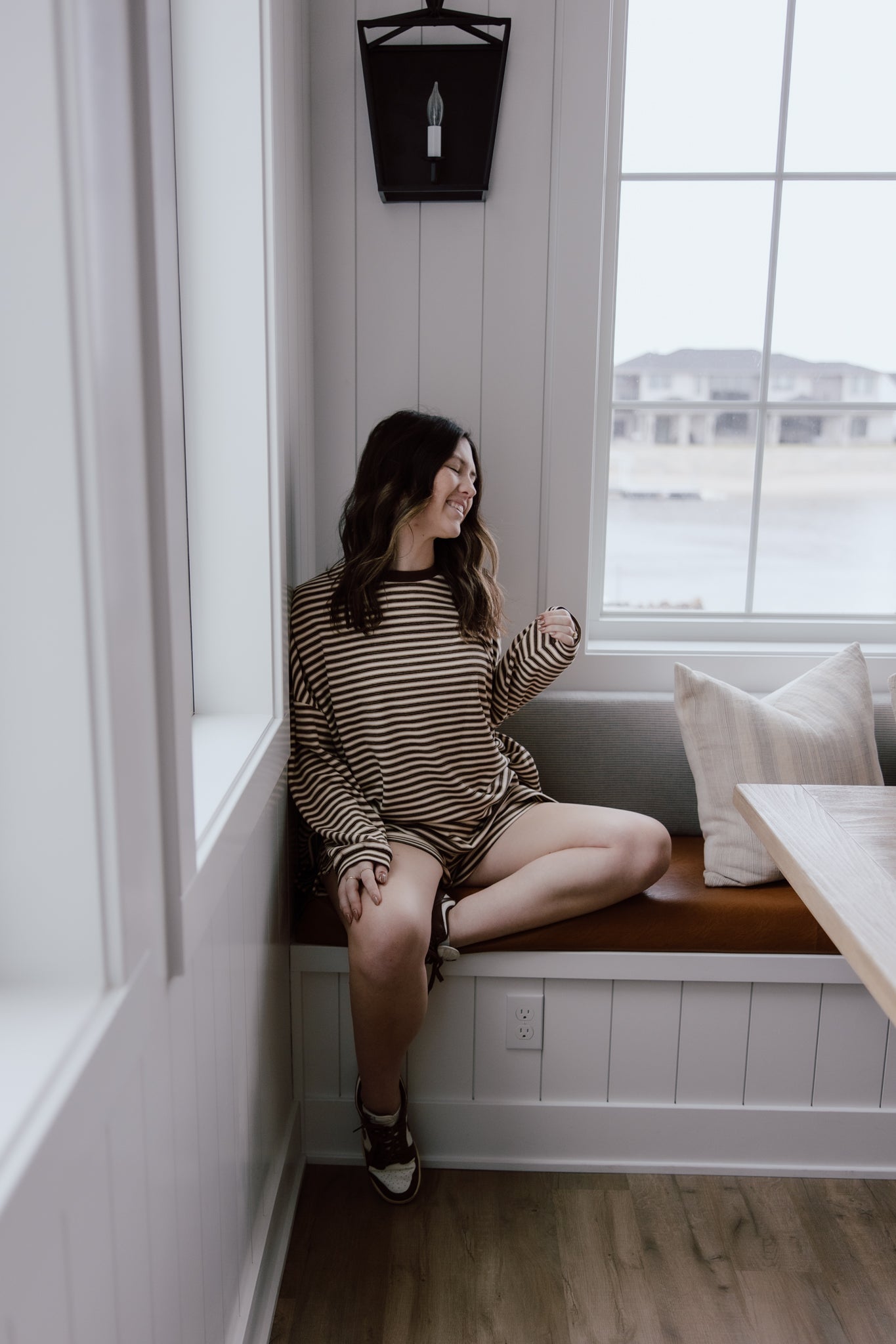 Brushed Up Crew | Vintage Striped