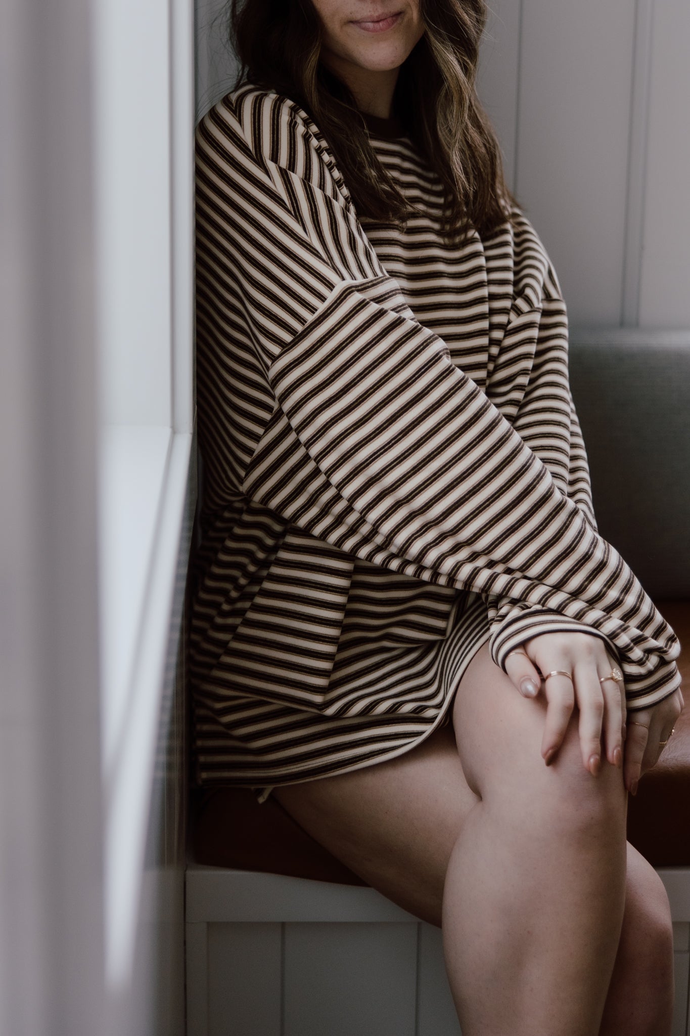 Brushed Up Crew | Vintage Striped