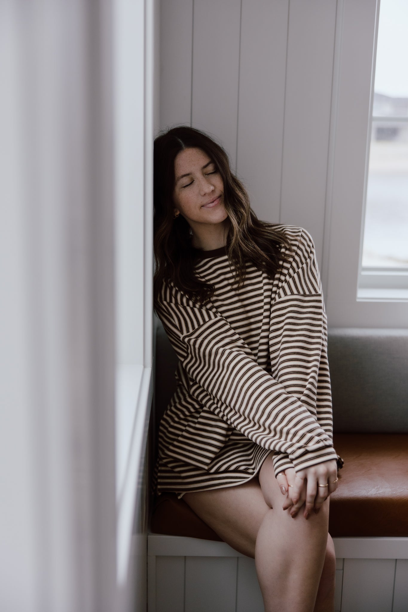 Brushed Up Crew | Vintage Striped