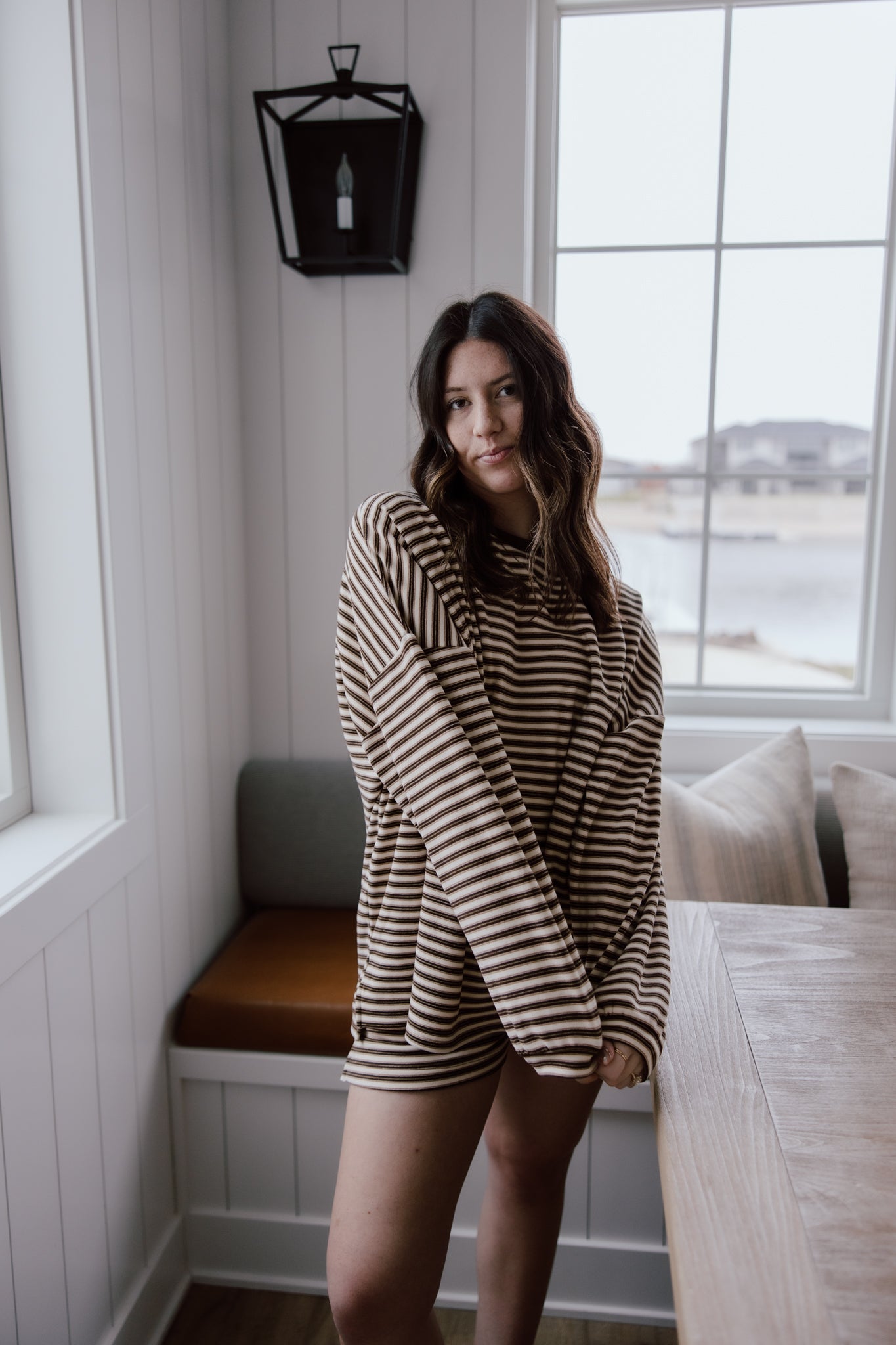 Brushed Up Crew | Vintage Striped