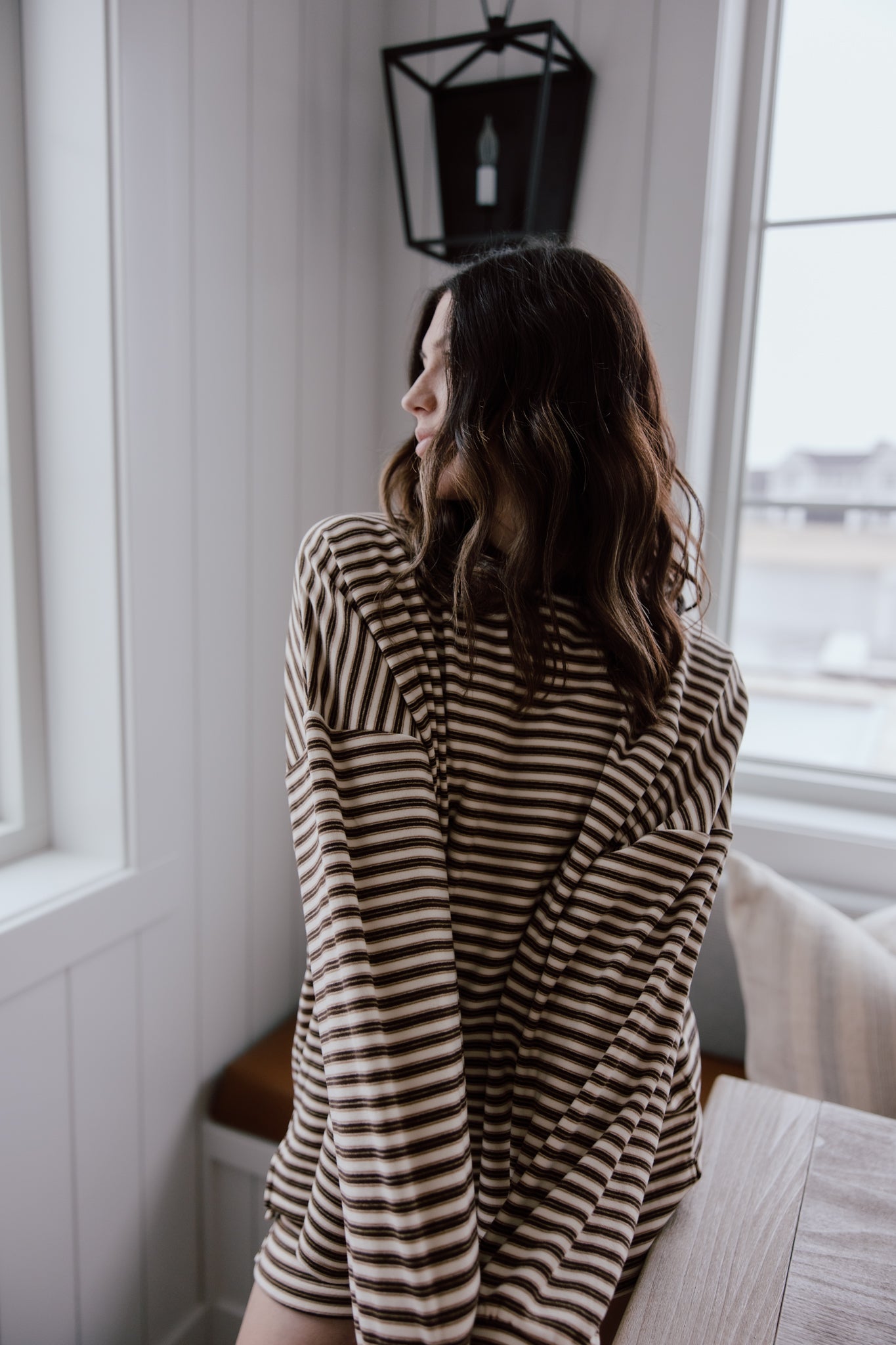 Brushed Up Crew | Vintage Striped