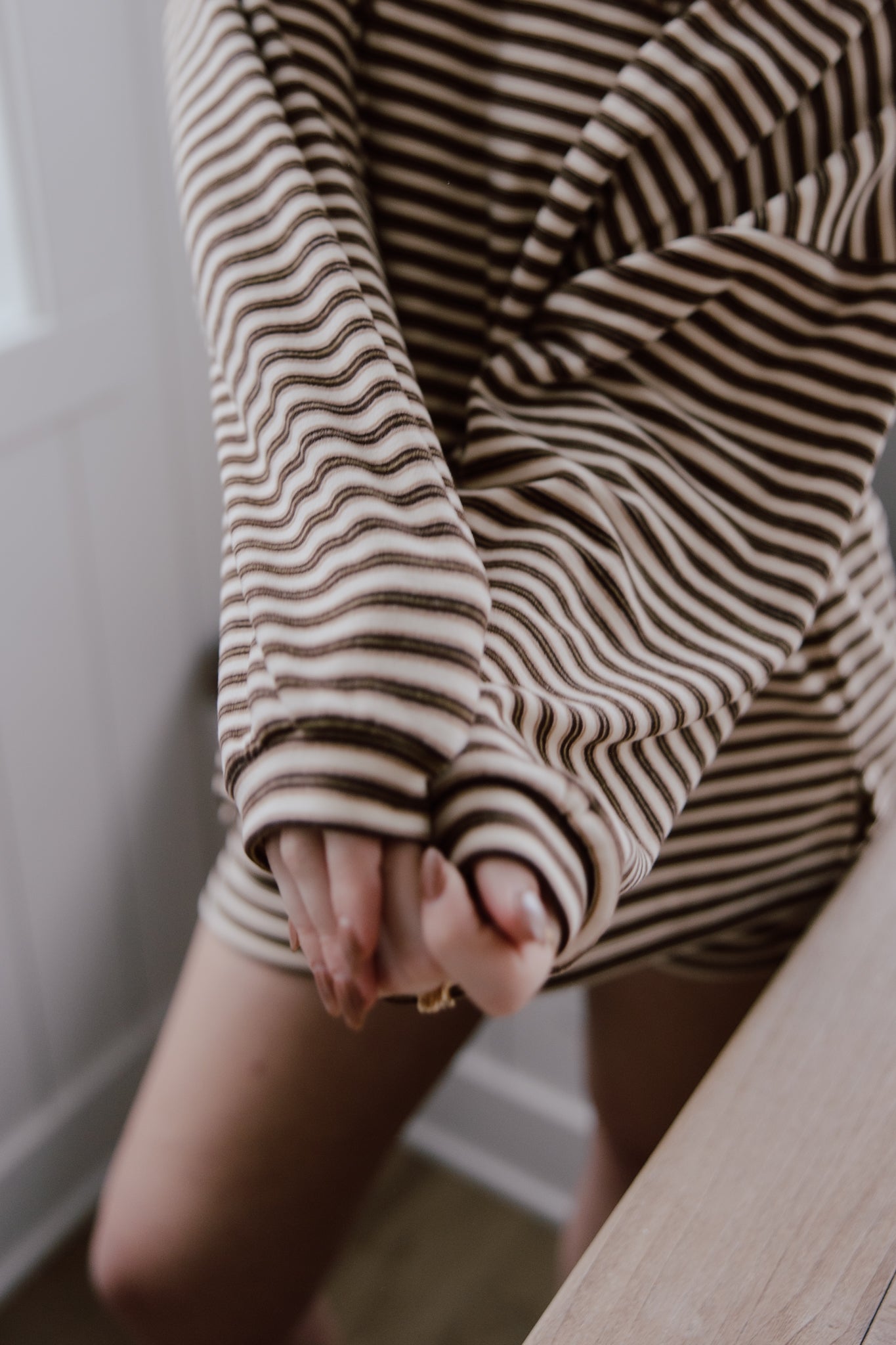 Brushed Up Crew | Vintage Striped