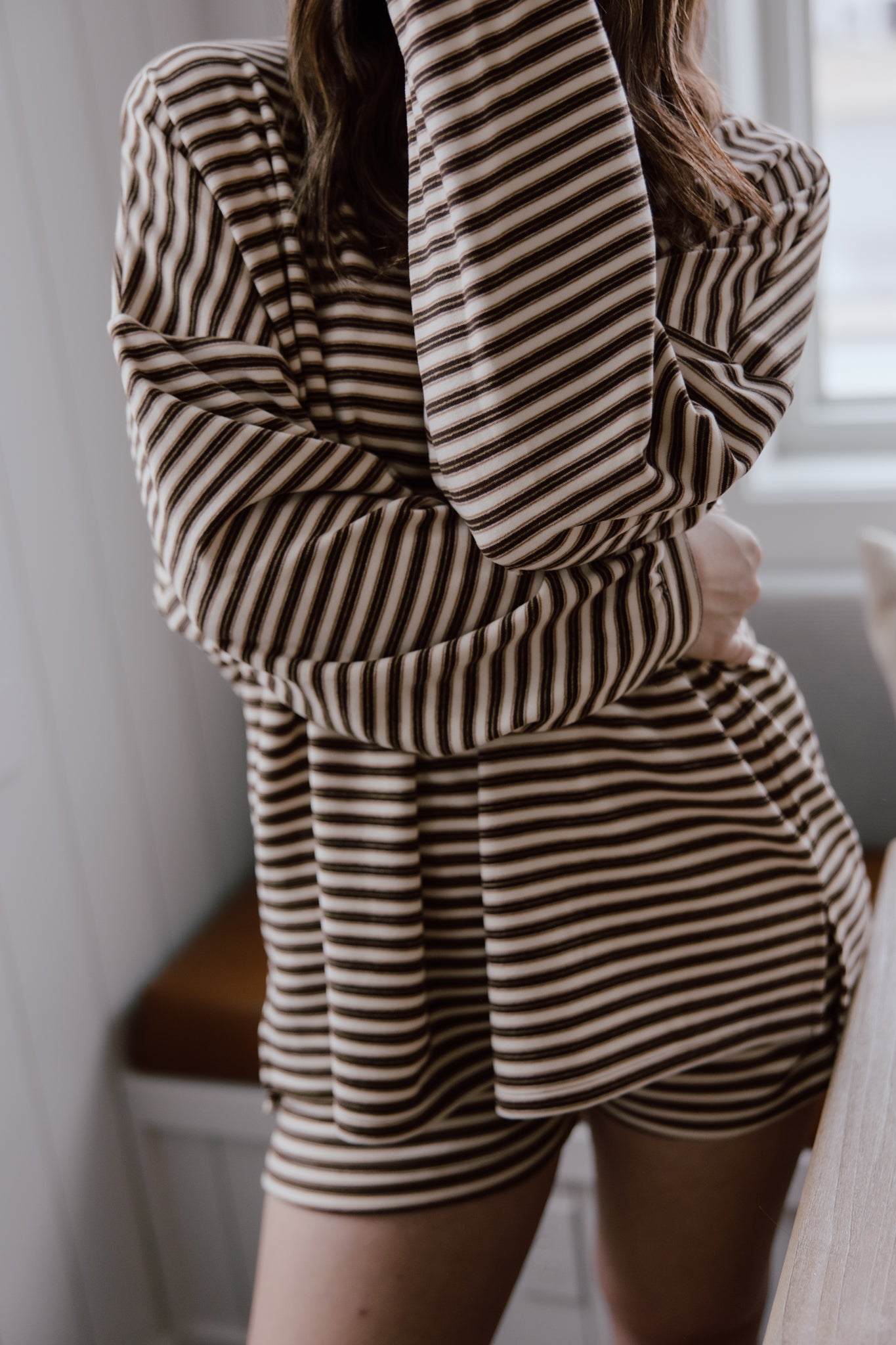 Brushed Up Crew | Vintage Striped