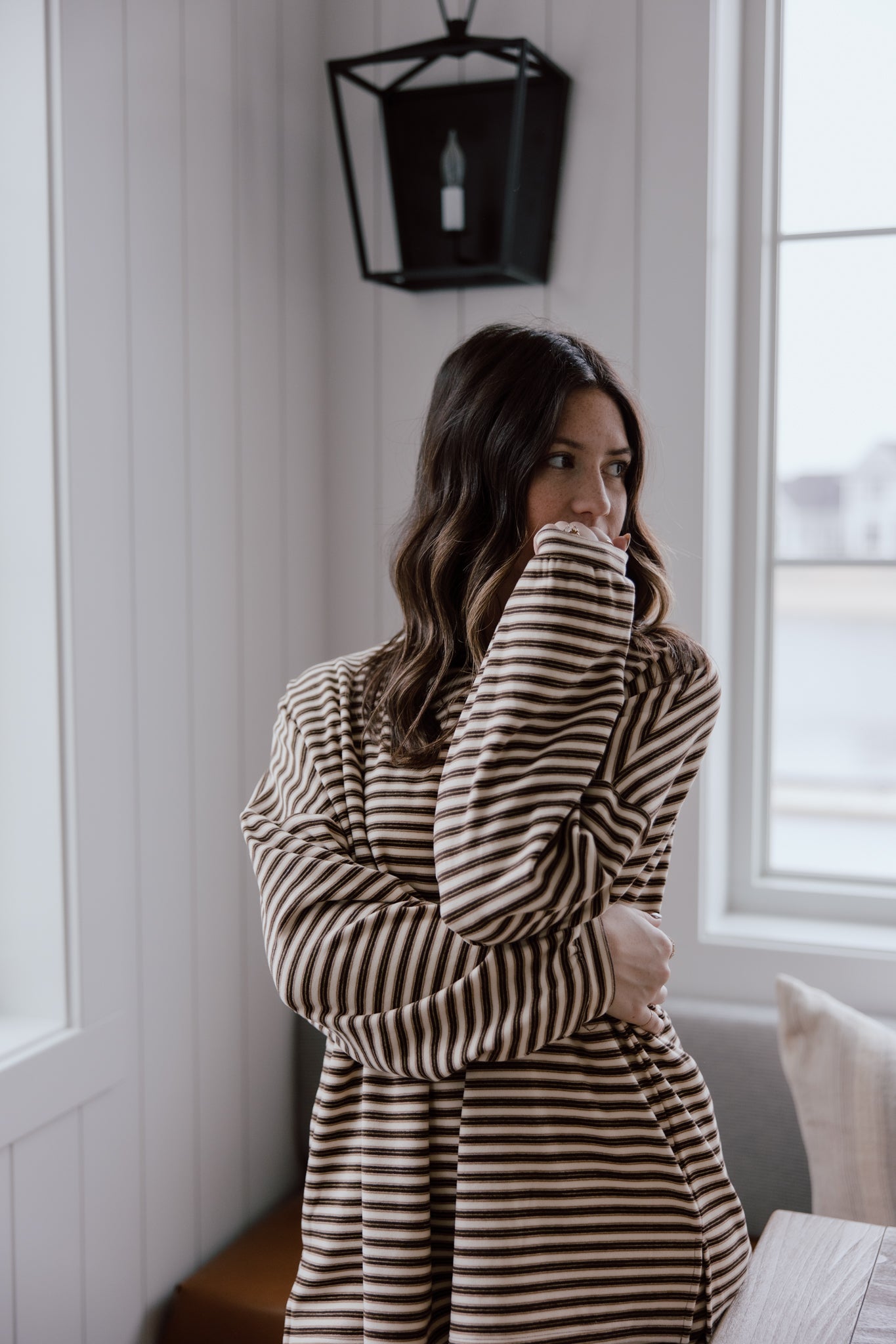 Brushed Up Crew | Vintage Striped