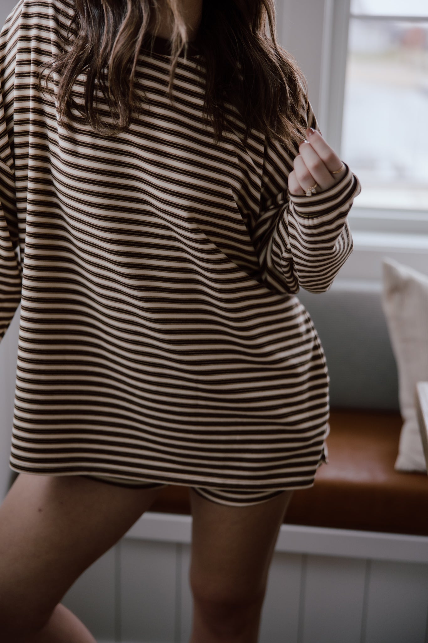 Brushed Up Crew | Vintage Striped