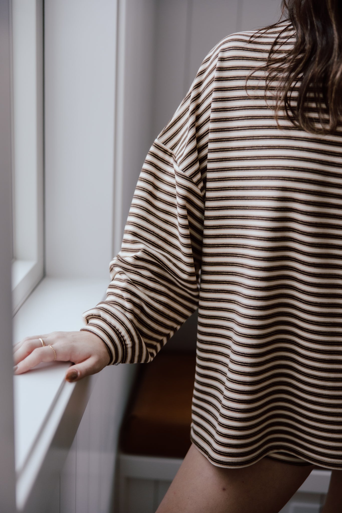 Brushed Up Crew | Vintage Striped